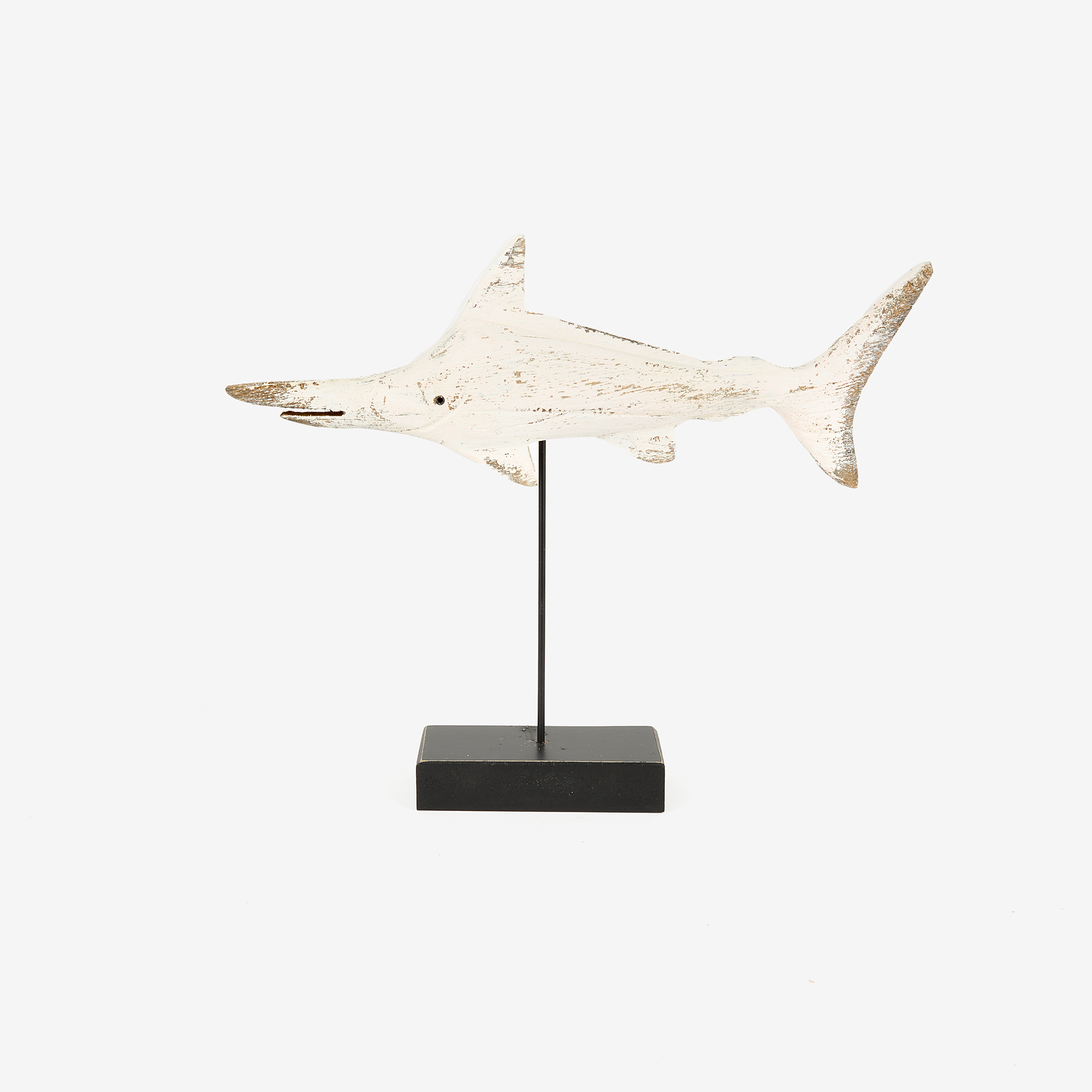 Figura decorativa de madera pez espada 35cm