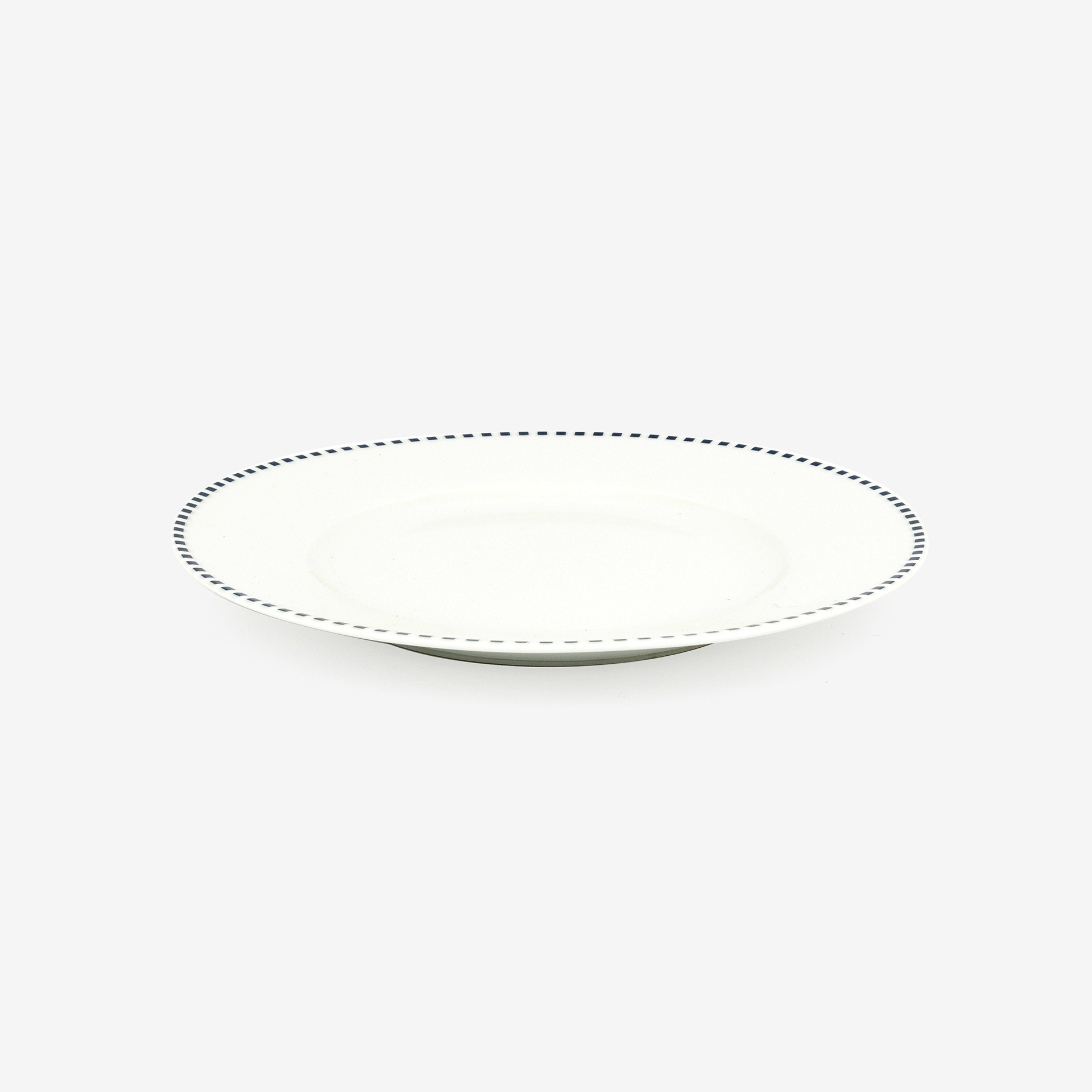 Plato de postre de porcelana Blue Square 21cm