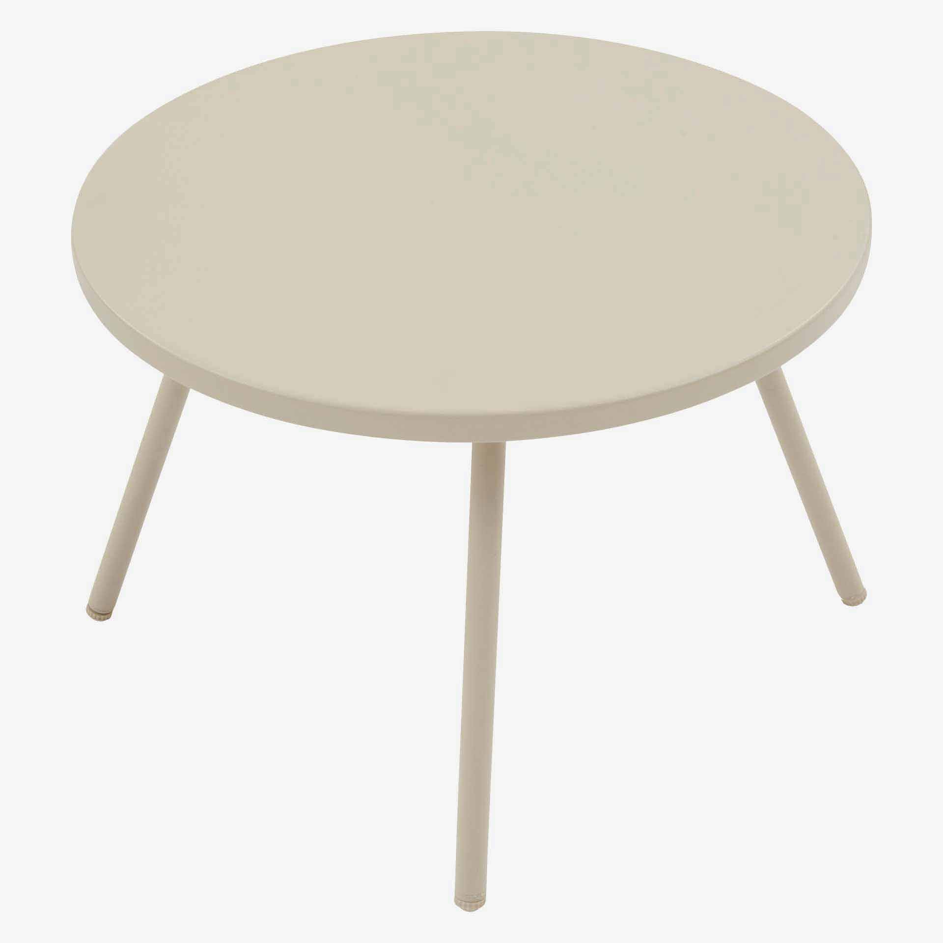 Conjunto de jard&iacute;n para 2 personas de acero crema Paolux