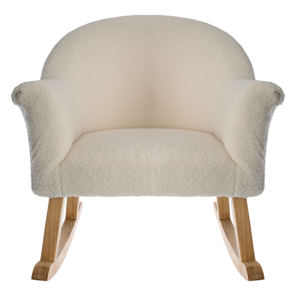 Butaca mecedora infantil color beige 51x55,5x57 cm
