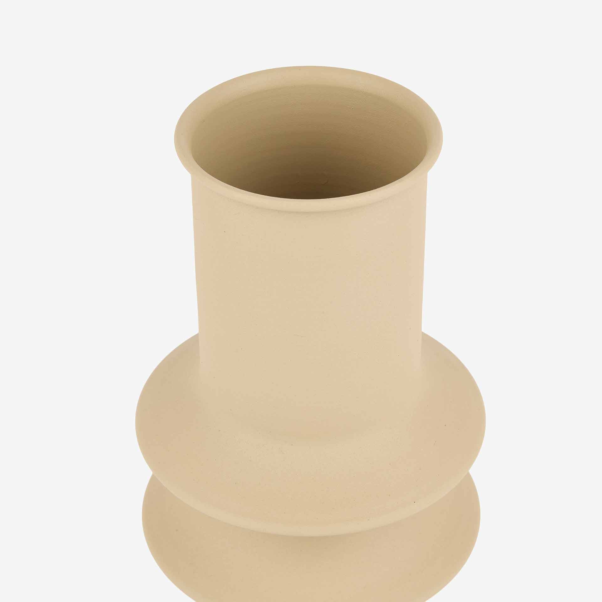 Jarron de zinc 14x14x24cm arena Zen