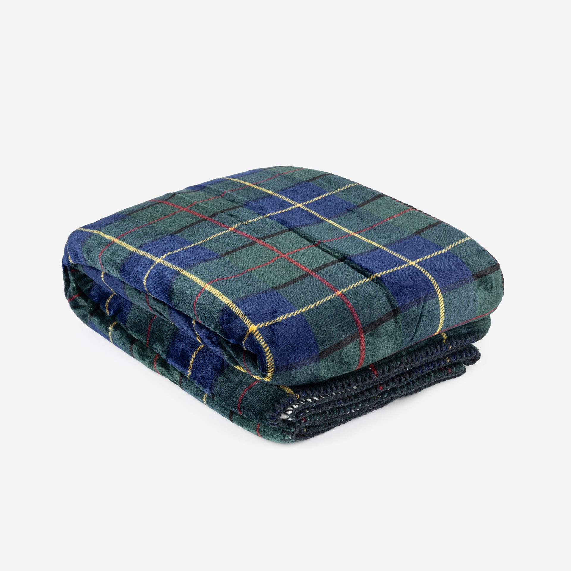Manta de tartán azul 130x170cm