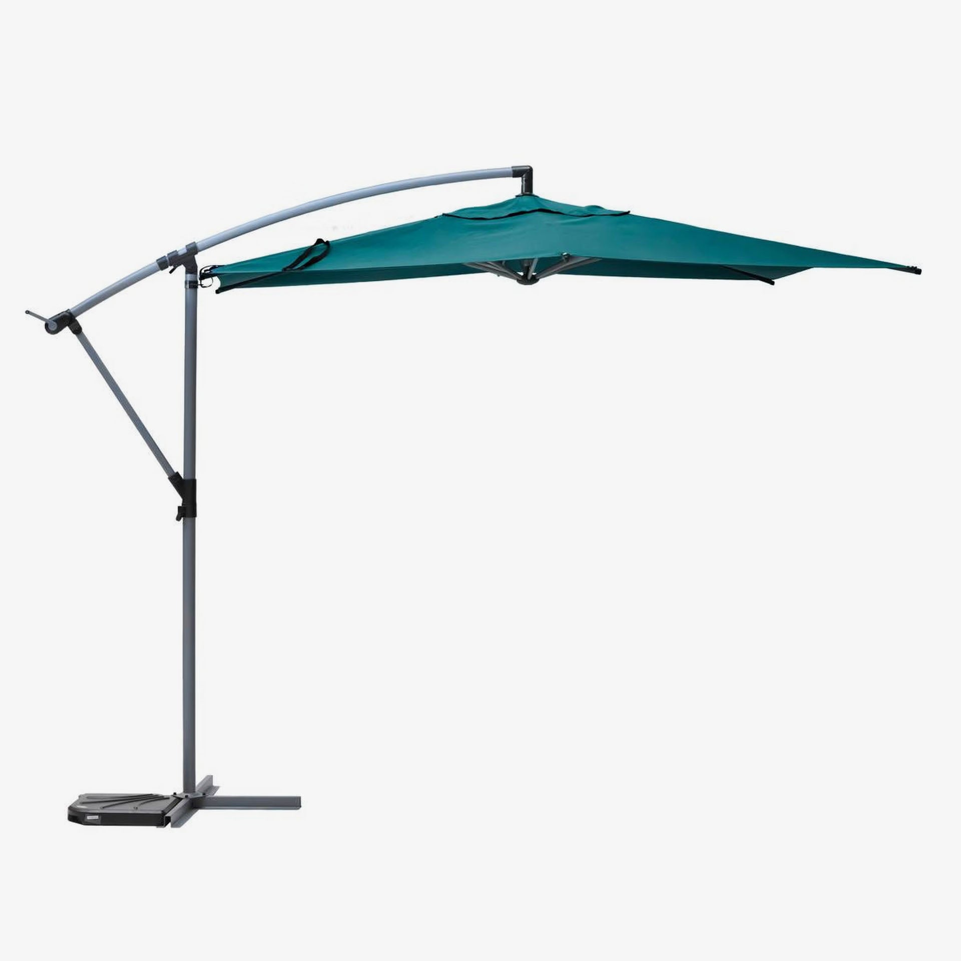 Parasol basculante de acero inoxidable azul Maui 300cm