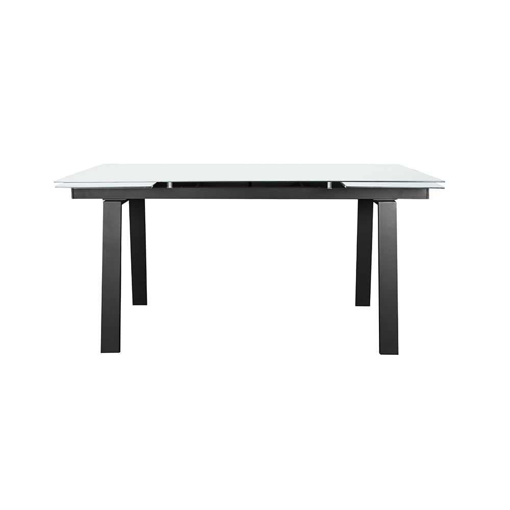 Mesa de comedor de cristal extensible Dallas 160/240x90x75cm