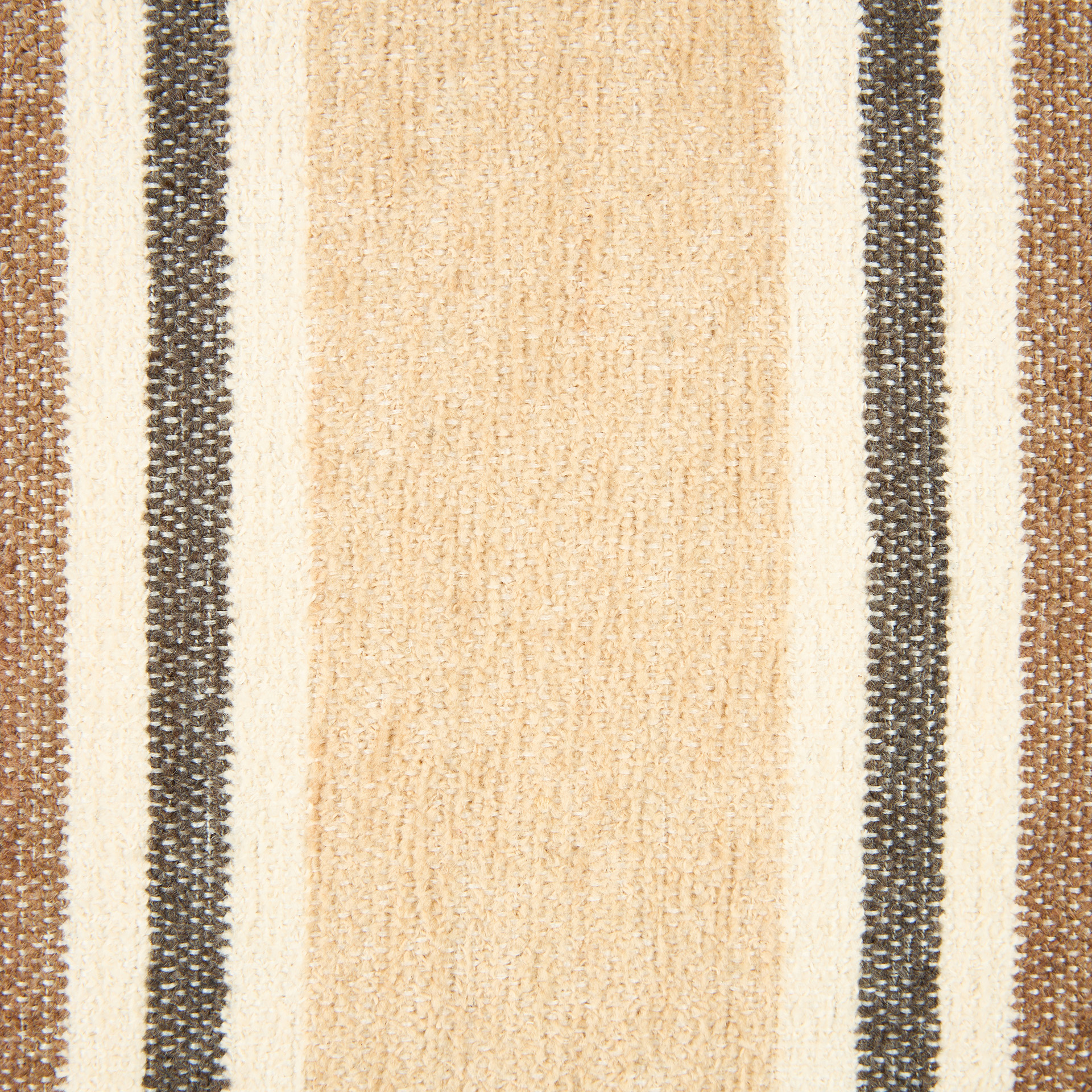 Funda de cojín de chenilla rayas Bahar 45x45cm