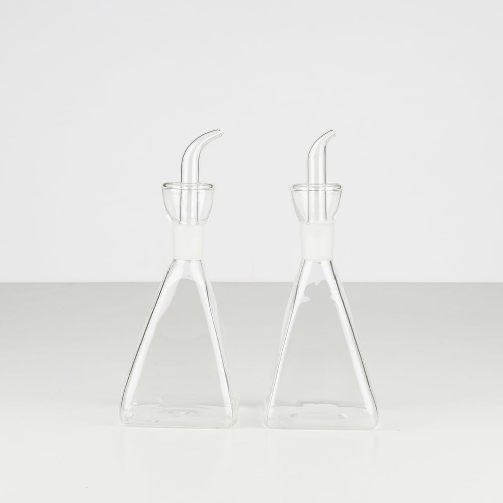 Set Aceitera/Vinagrera con Soporte Vidri