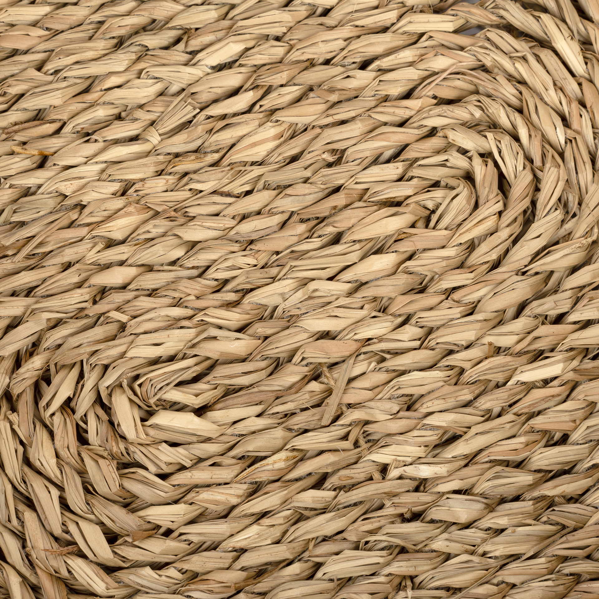 Cesta de fibra natural con asas Pilon 39x30x13cm