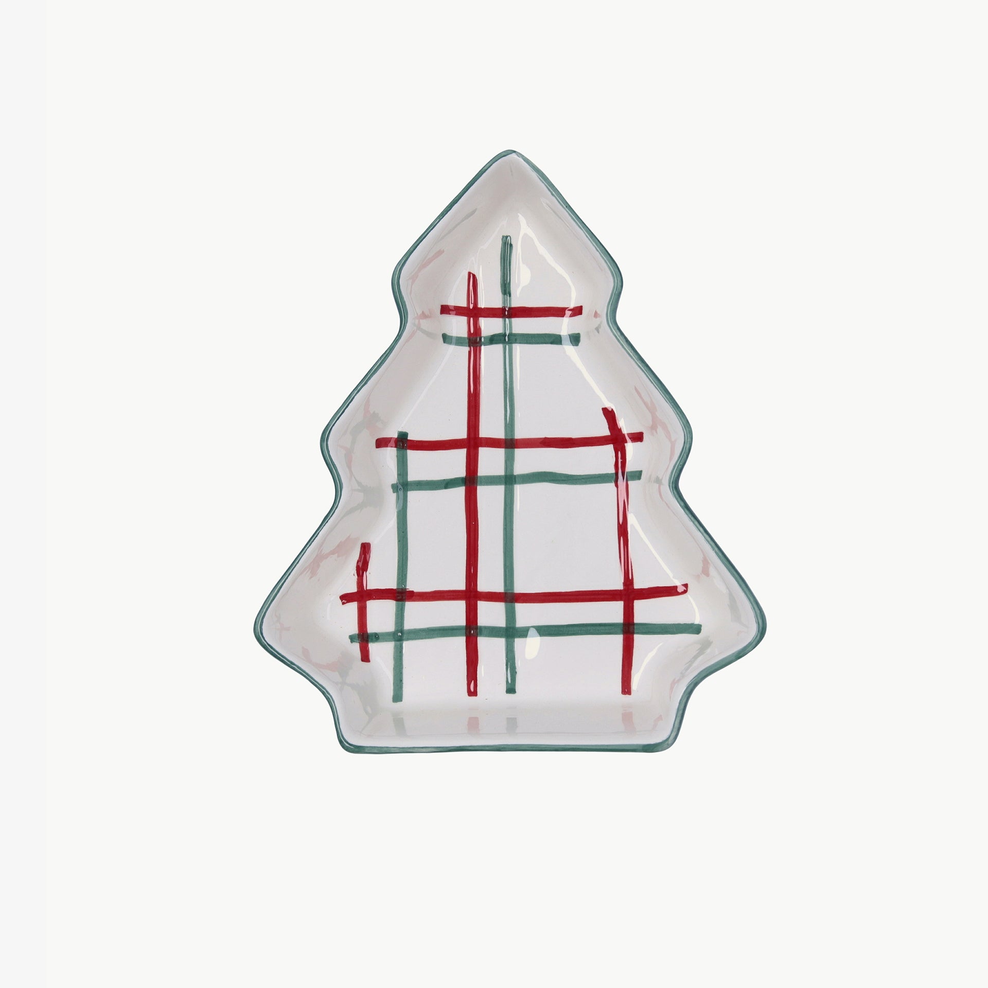 Bol árbol de dolomita verde Hollystripe 21x17x5cm Clau&Chloe