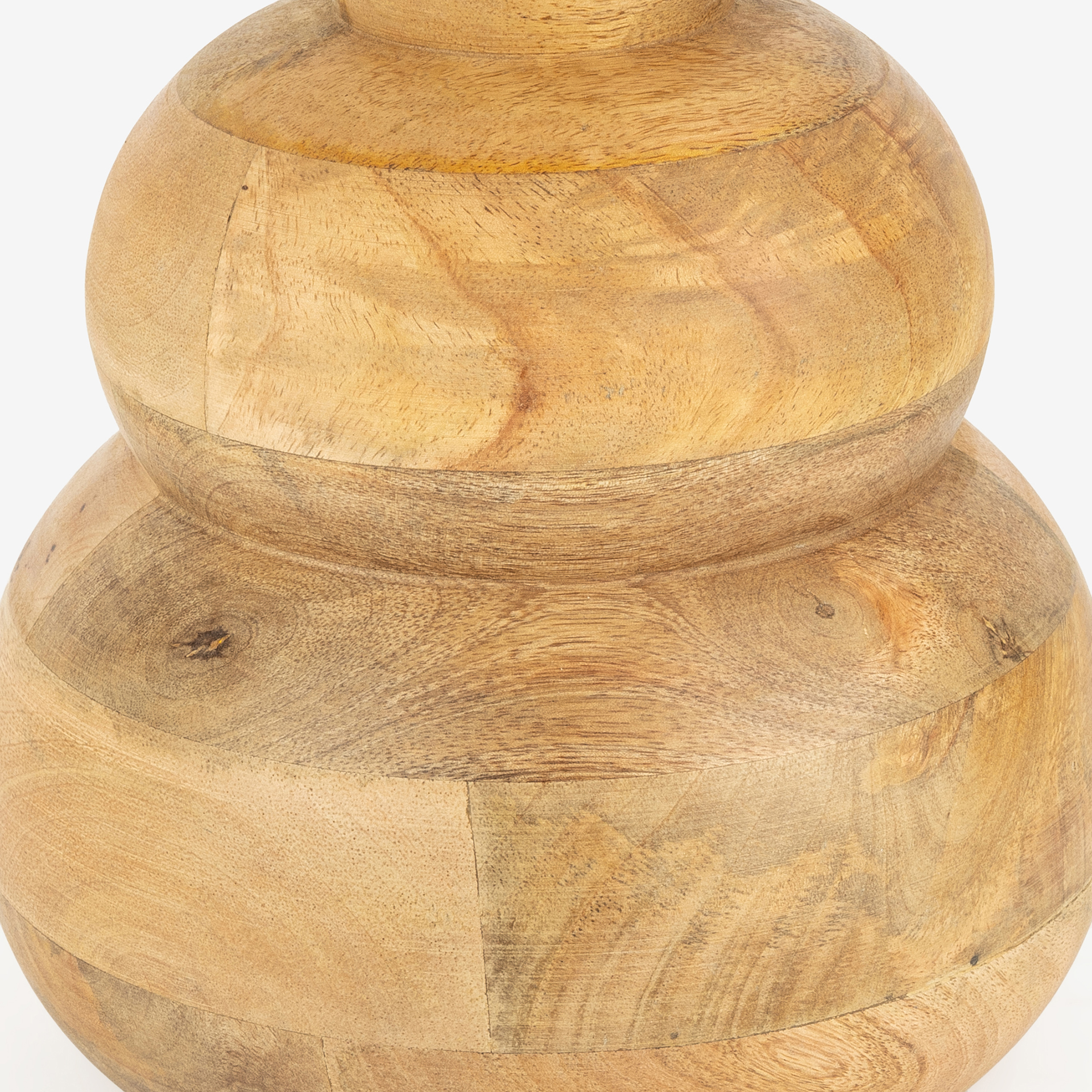 L&aacute;mpara de mesa de madera de mango Vati &Oslash;19x29cm