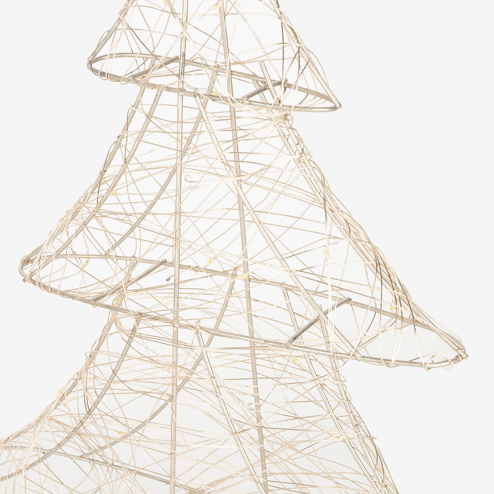 Figura decorativa LED Árbol dorado led 40cm