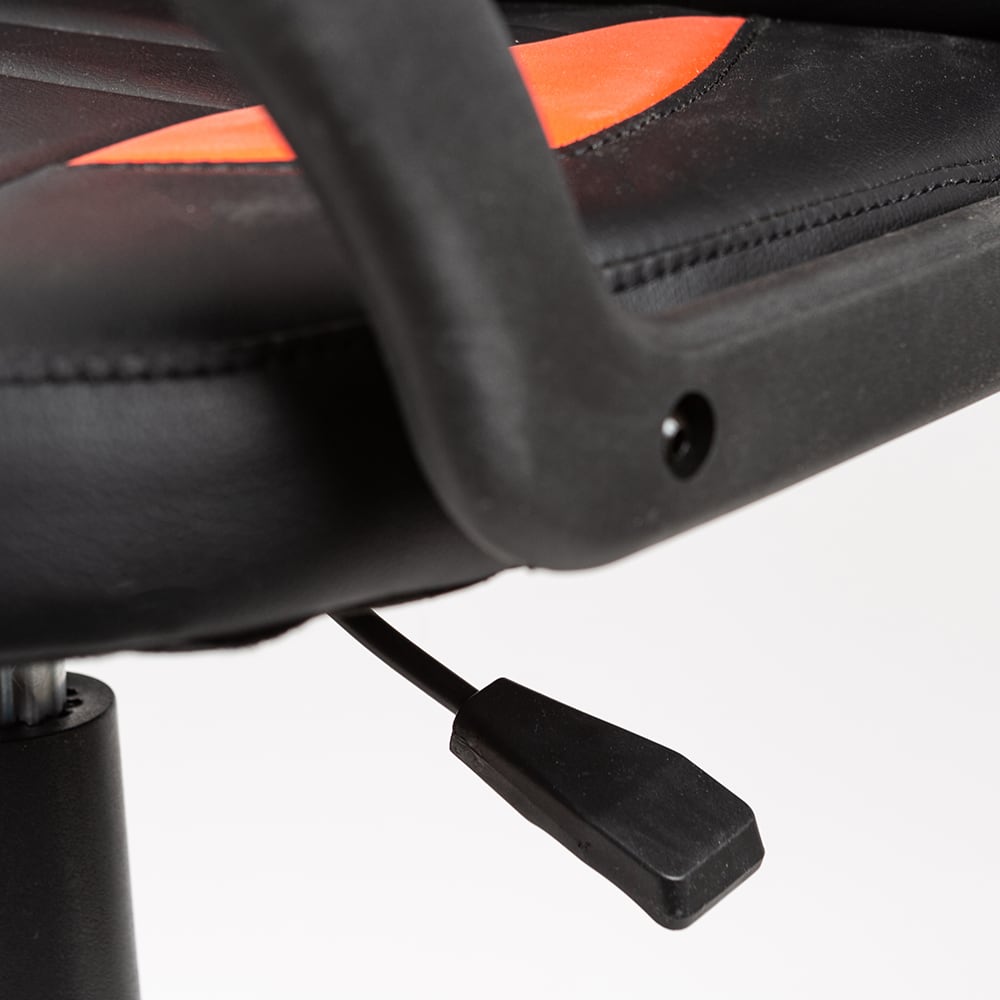 Silla gamer de oficina roja y negra