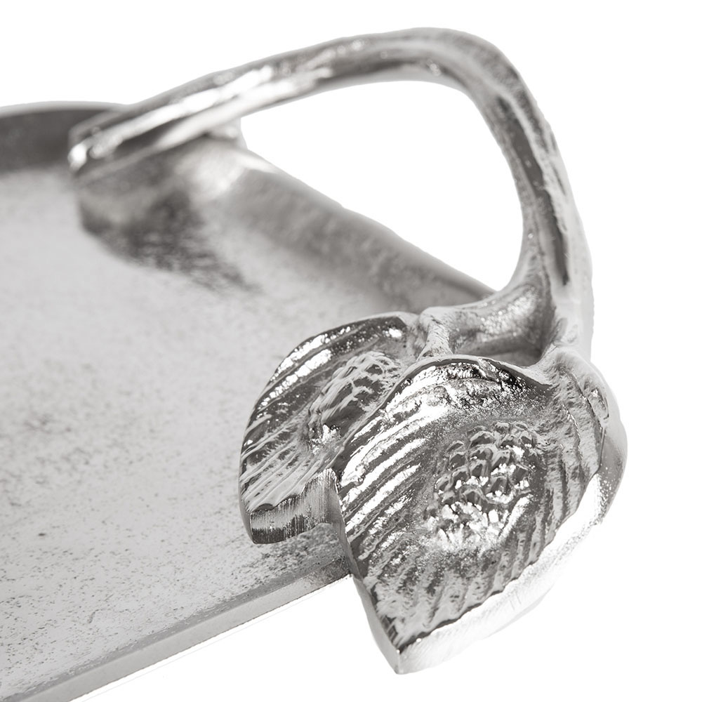 Bandeja de hojas de aluminio con asas