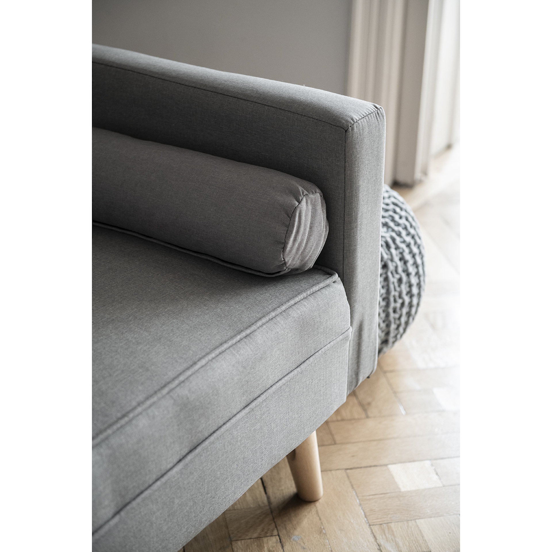 Sofá cama gris Roma 188x78x85cm