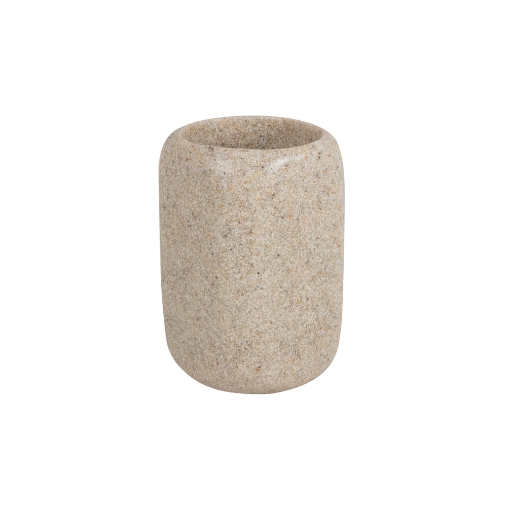 Vaso portacepillos natural Stone 7x10cm