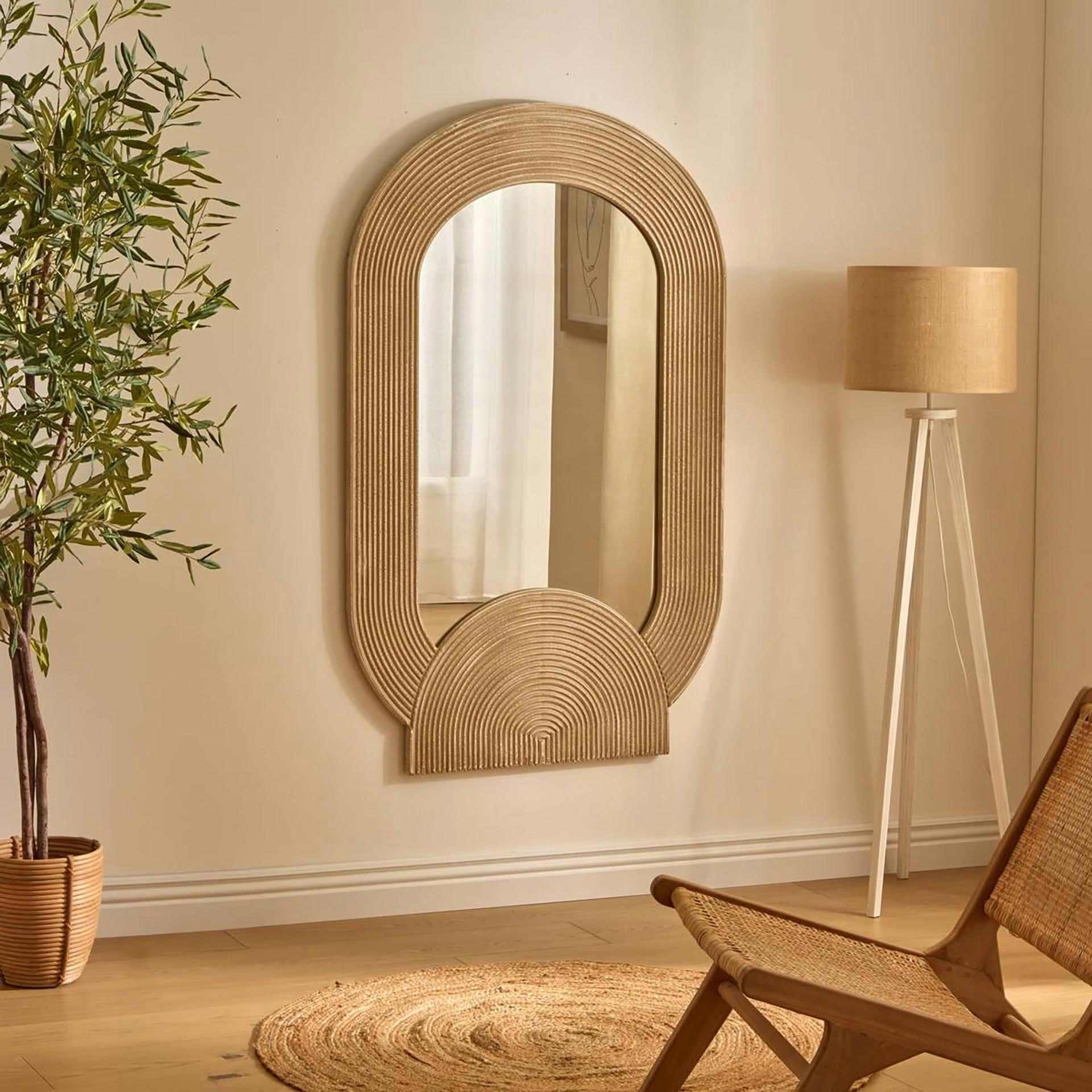 Alfombra de yute natural beige &Oslash;120cm