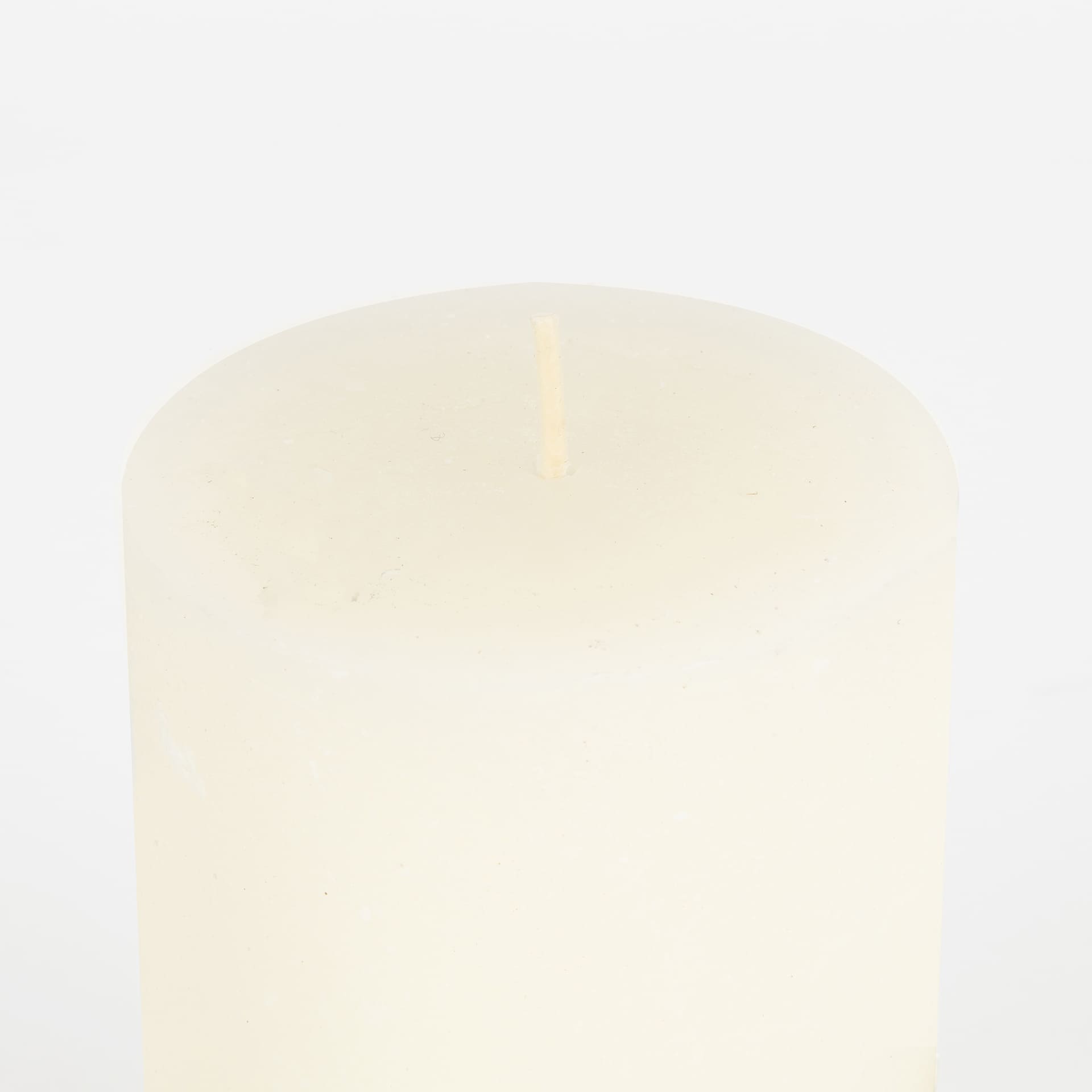 Vela decorativa cilindro crema Kanea Ø7x10cm