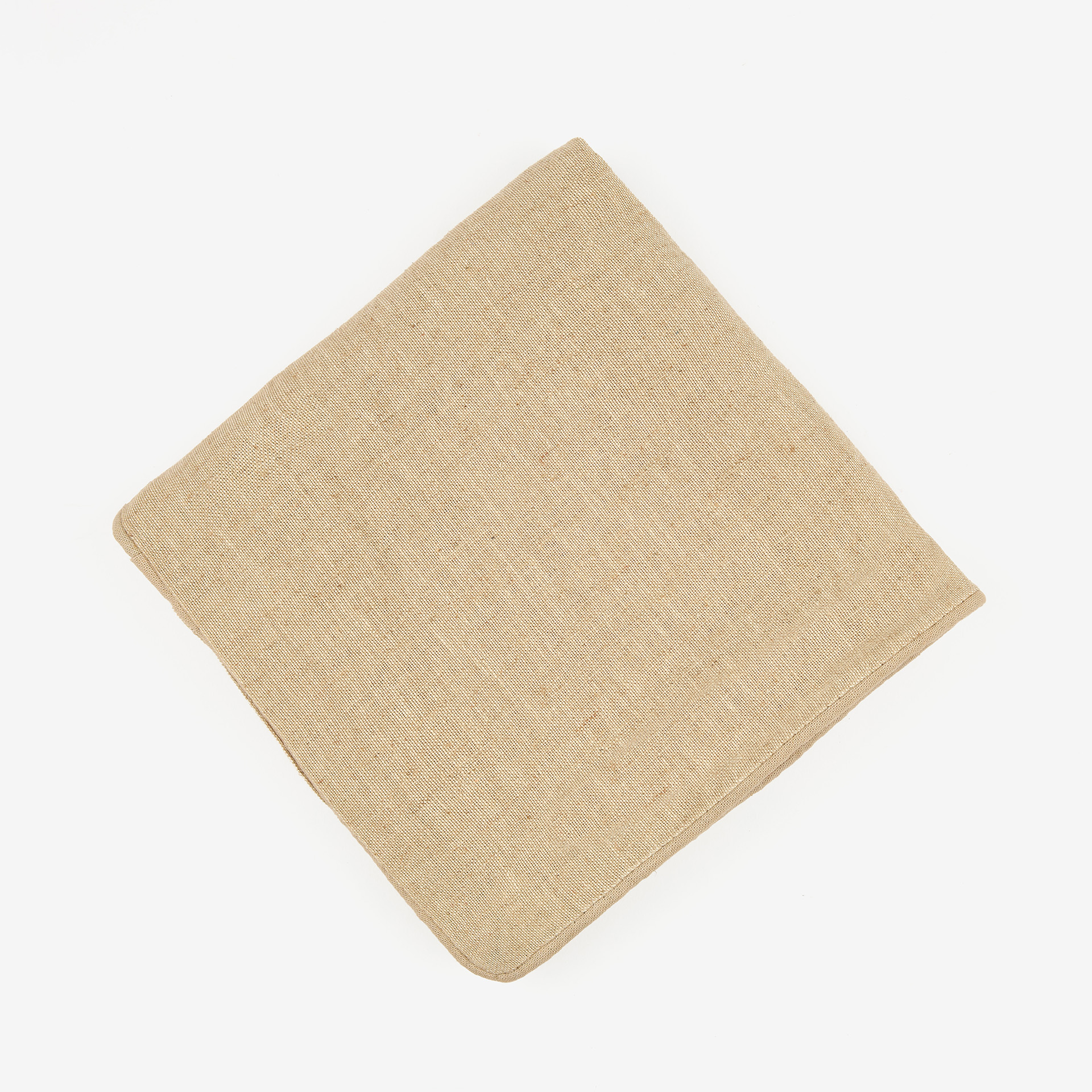 Funda de coj&iacute;n de lino beige 45x45cm