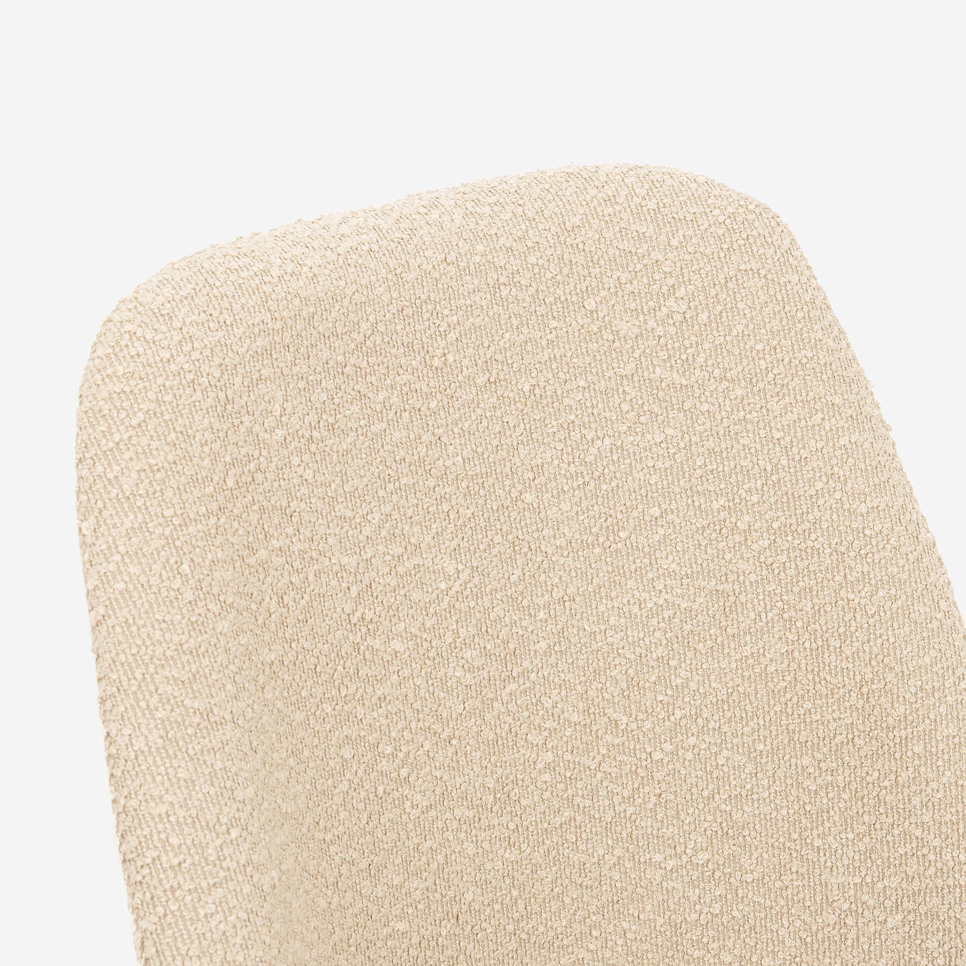 Silla de comedor borreguito beige Mina 49x60x91cm