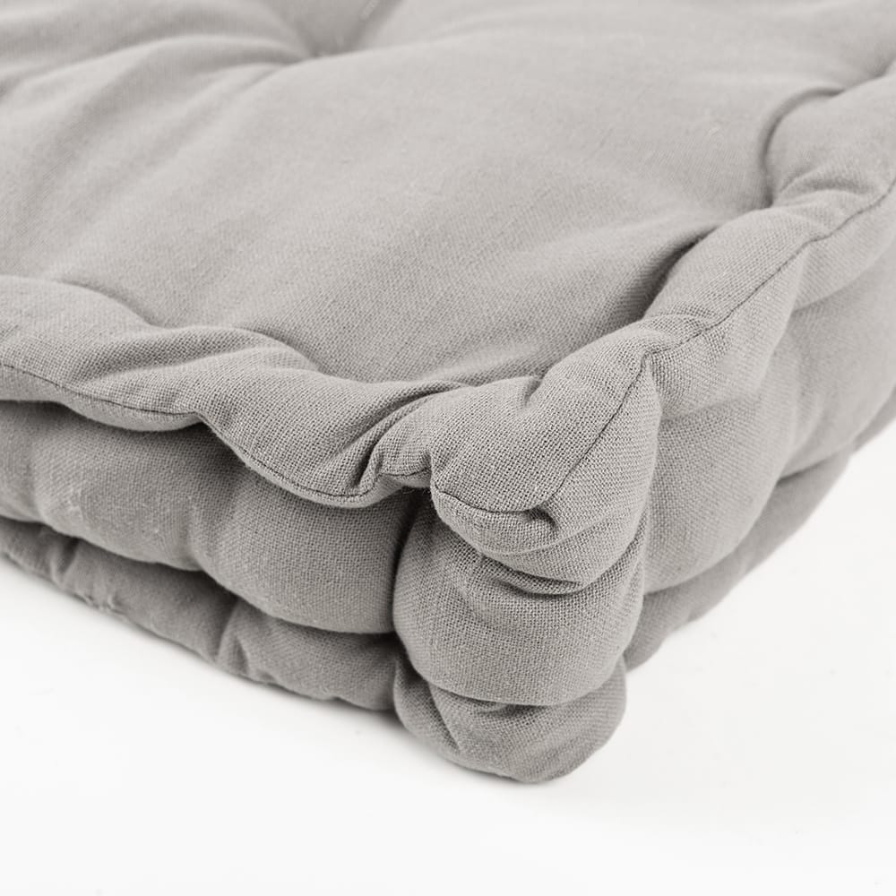 Cojín con base gris 122x85x10cm