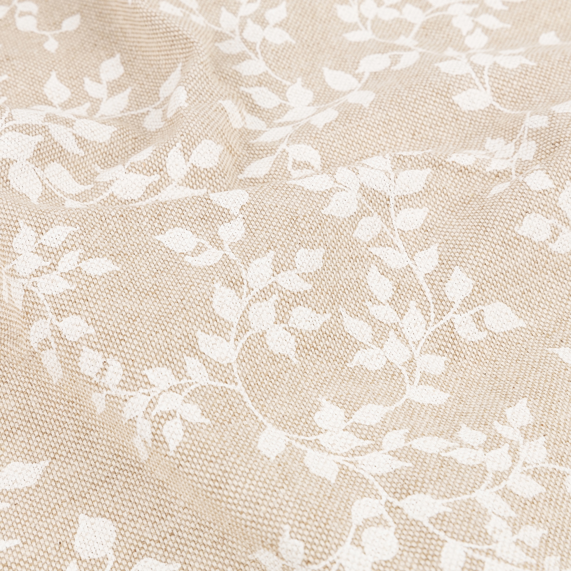 Mantel de algodón beige Jana 140x350cm