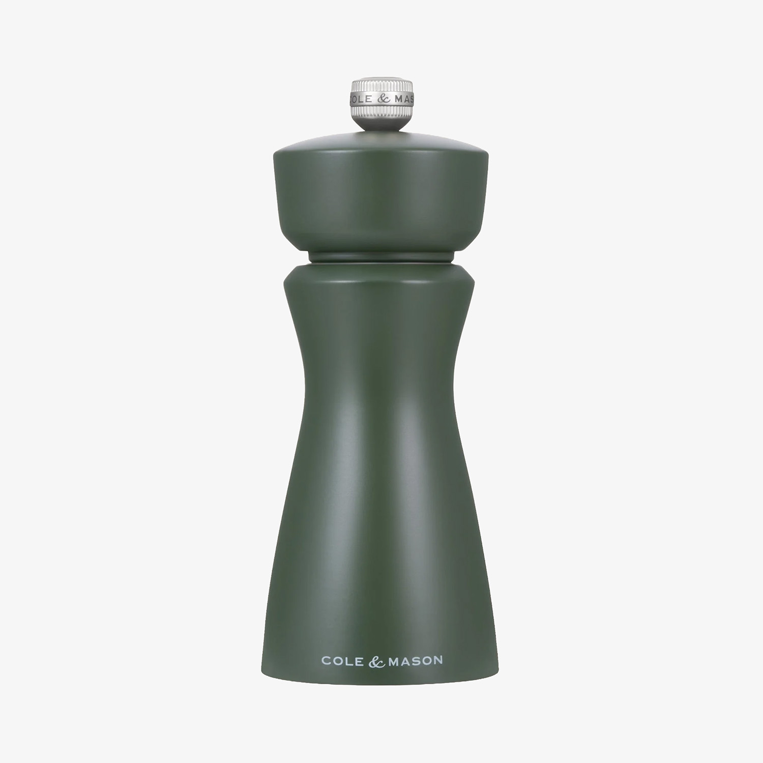 Molinillo de pimienta de madera verde oscuro 15cm - Cole & Mason