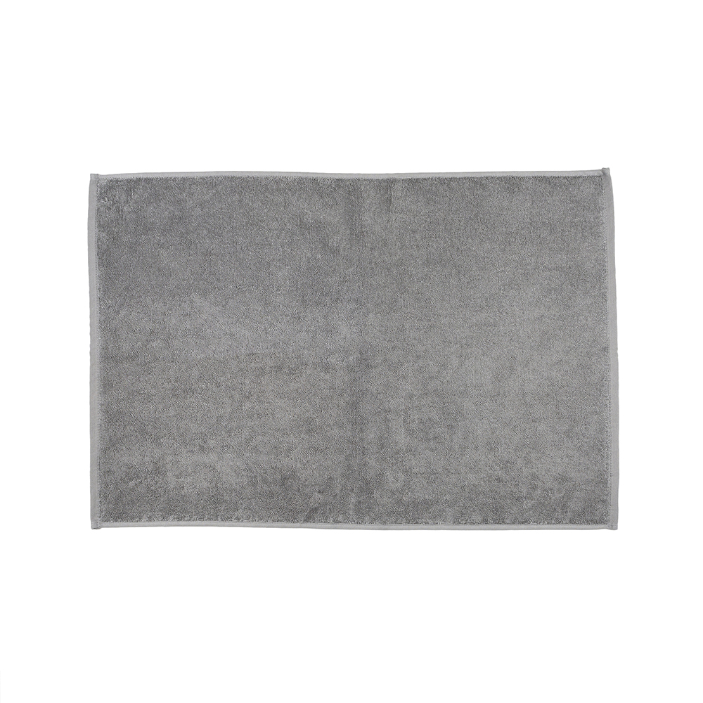 Alfombra de baño algodón gris oscuro 50x70cm