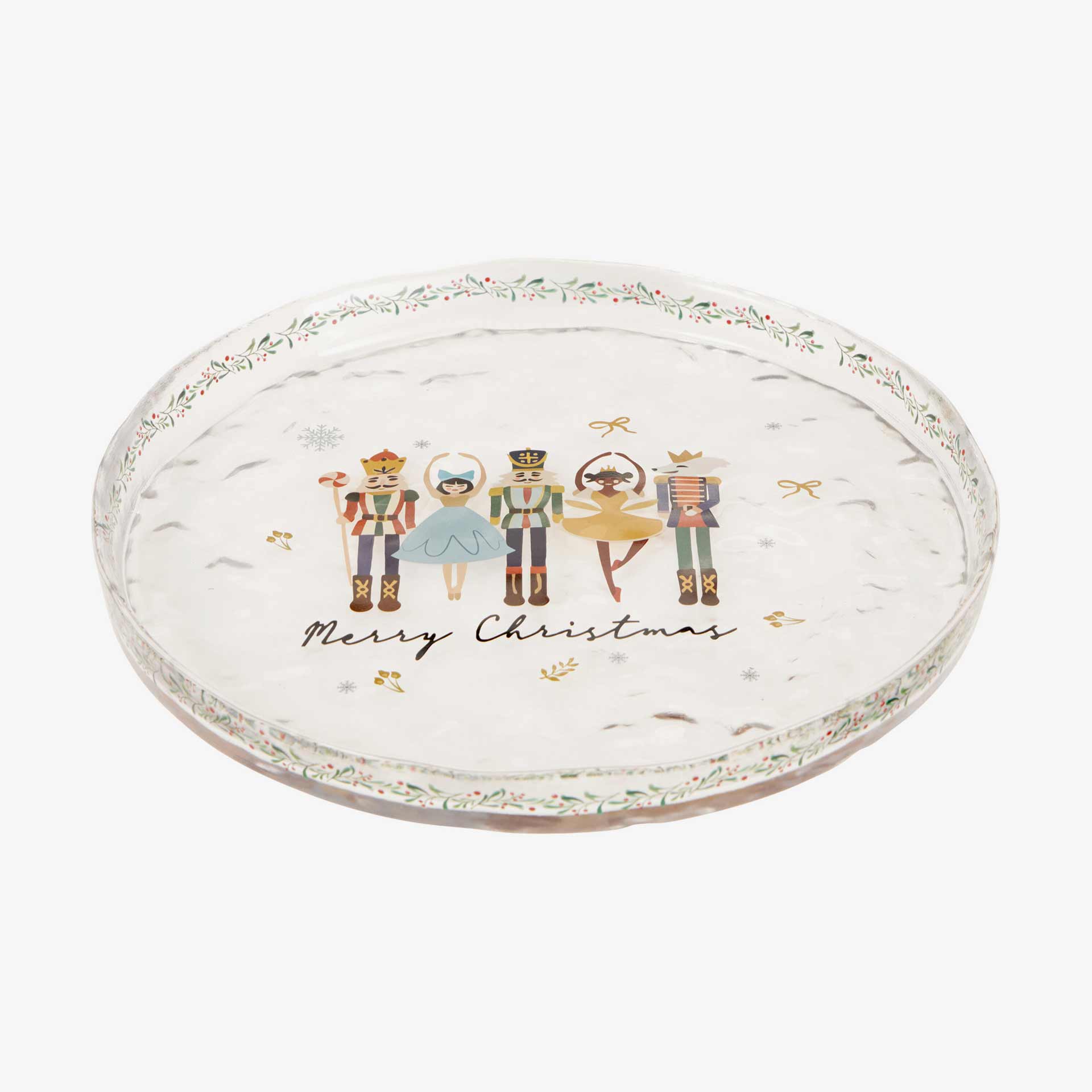 Plato de cristal Cascanueces 24,5cm