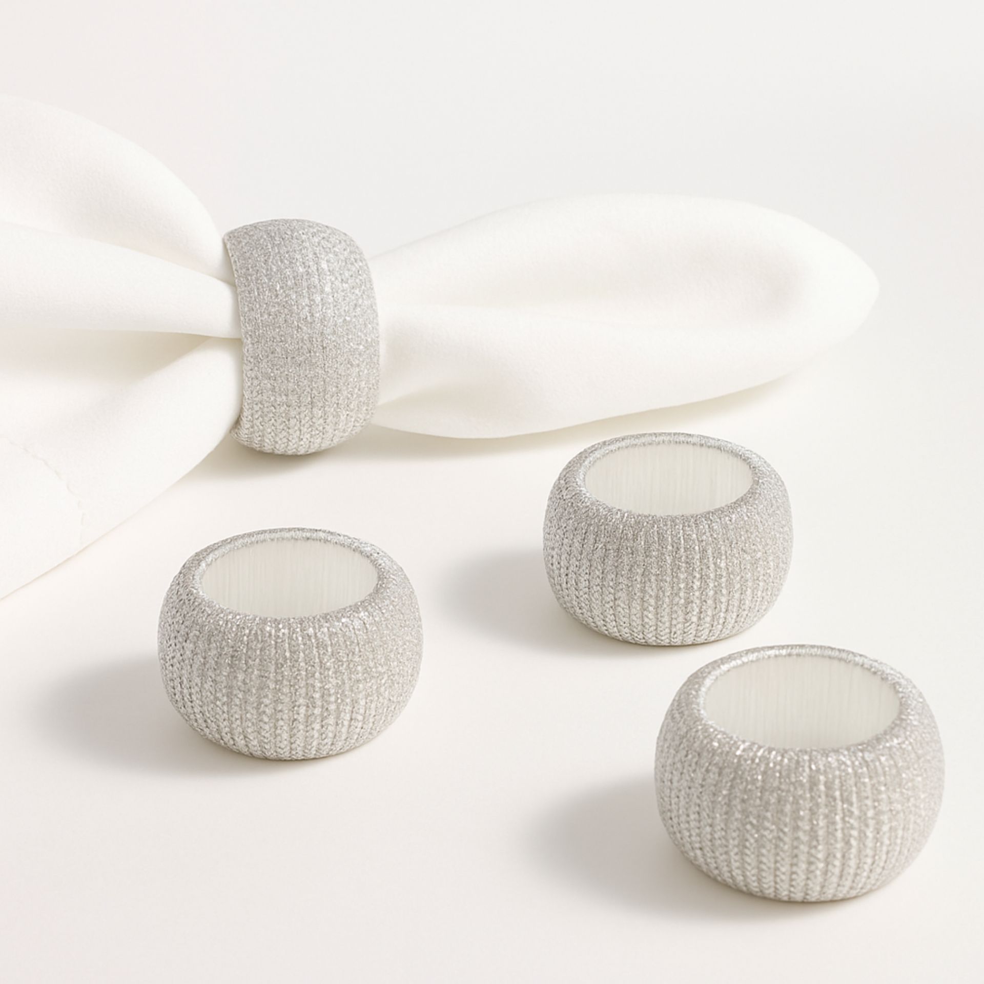 Set de 4 servilleteros Arian Ø6cm