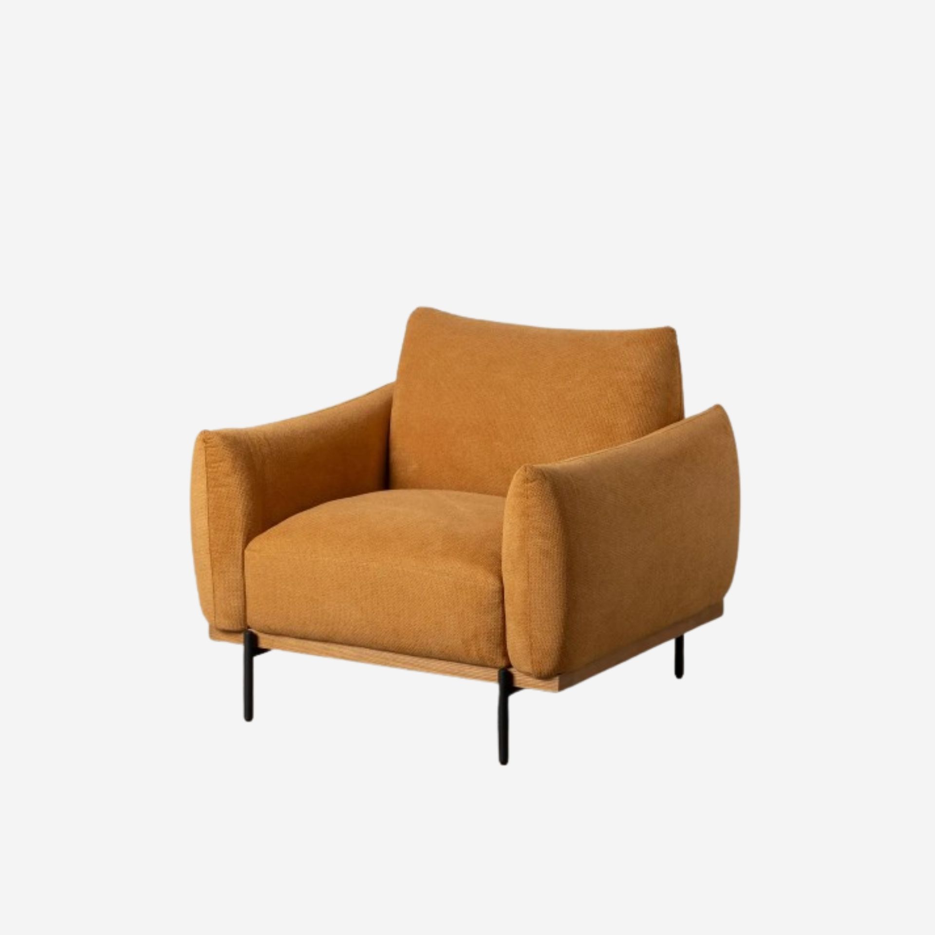 Butaca mostaza Monique 102x89x86cm