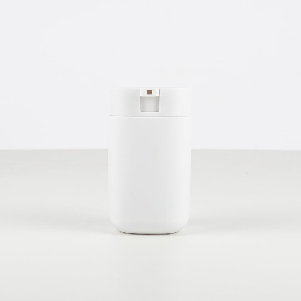 Dispensador de jab&oacute;n de ba&ntilde;o blanco mate