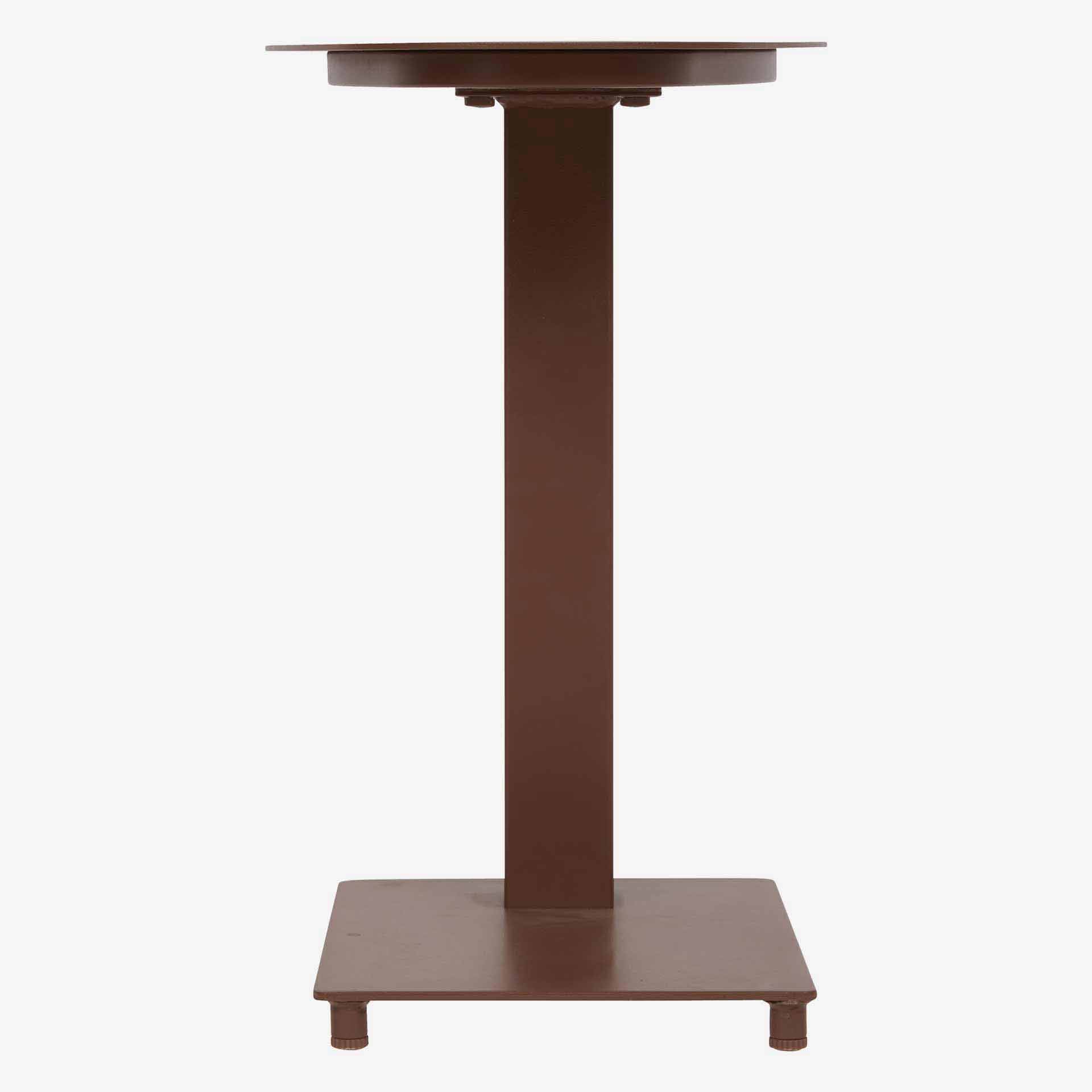 Mesa auxiliar de jard&iacute;n de aluminio caoba Venira 50x30x50cm