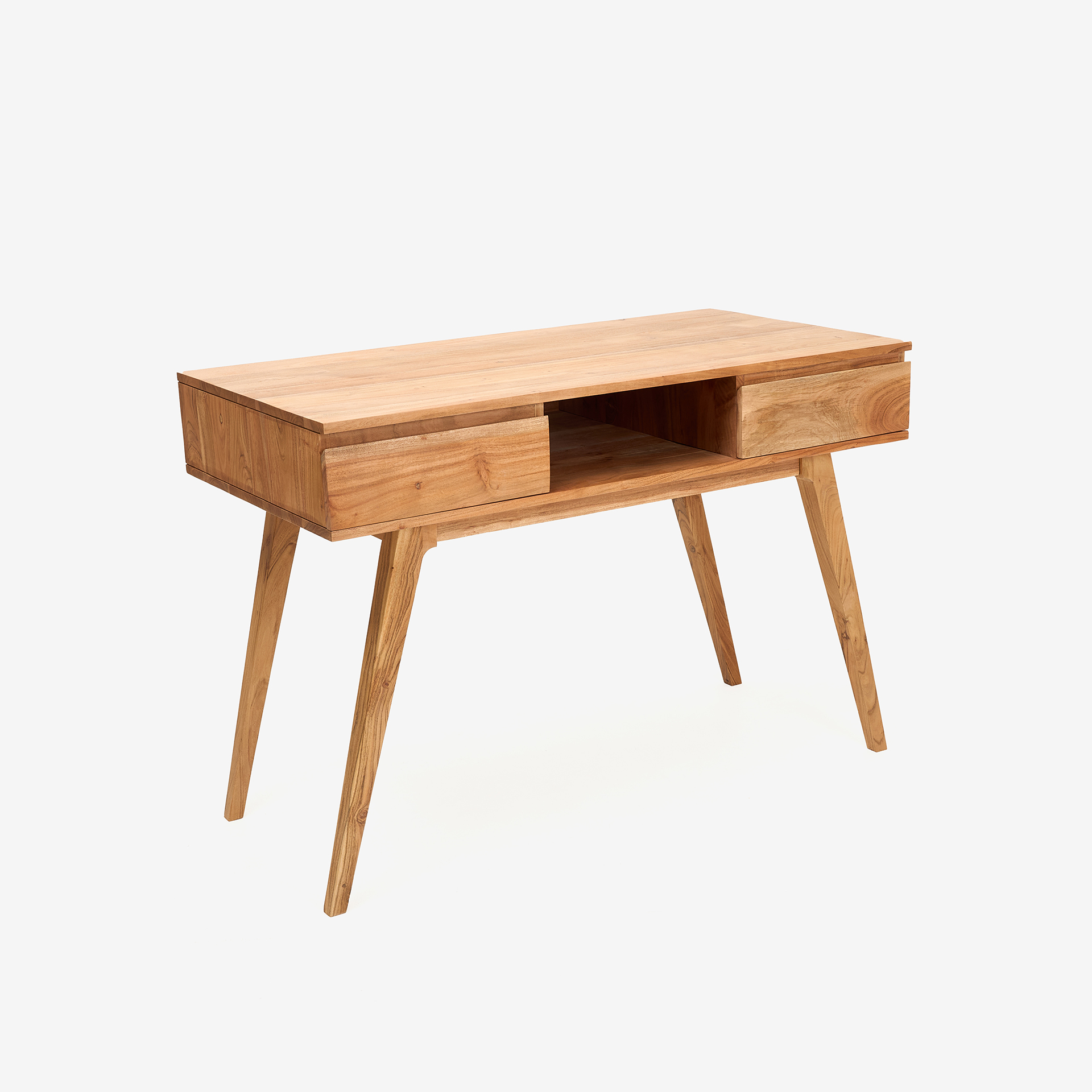 Escritorio de madera de acacia Deska 117x60x82cm