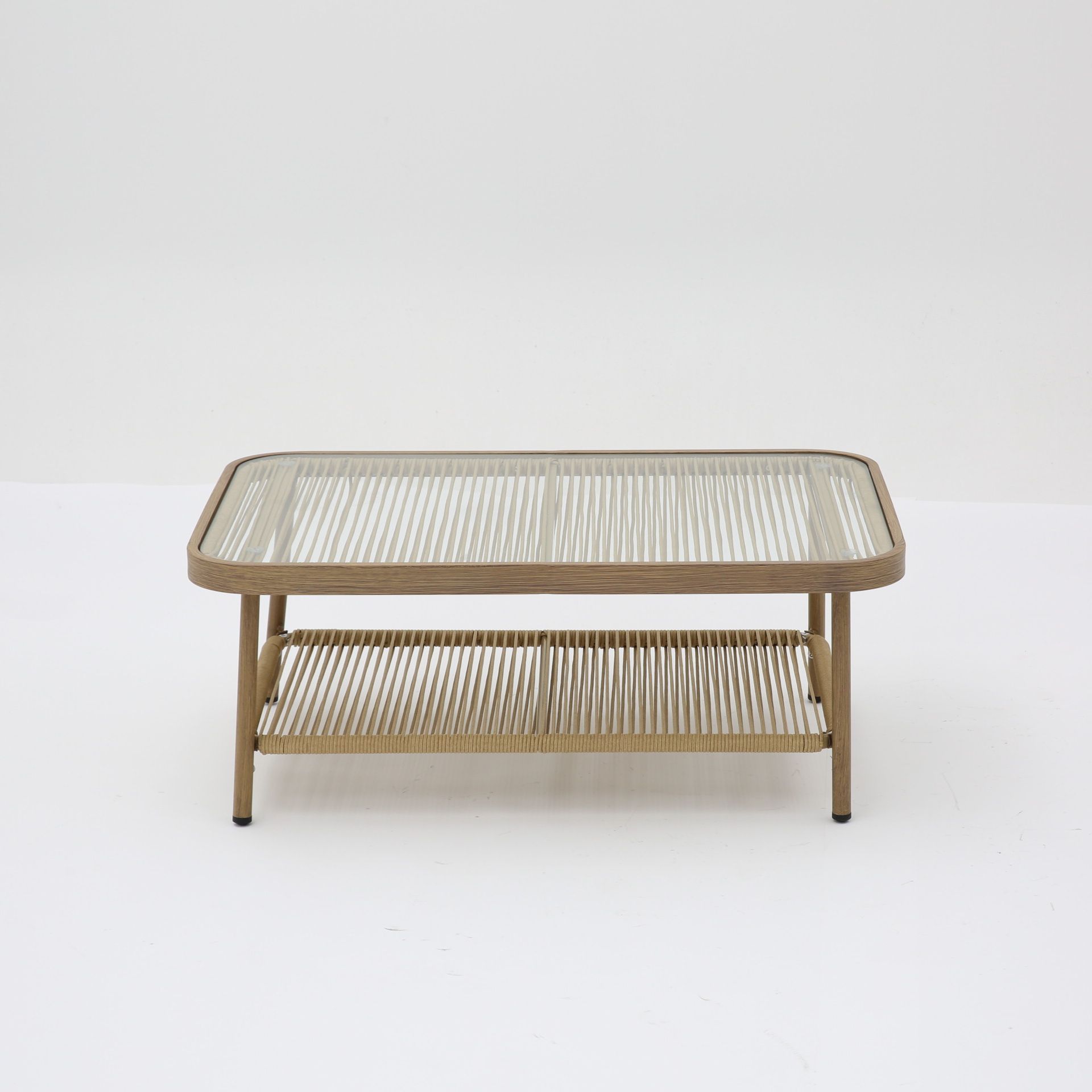 Set de jard&iacute;n de 4 piezas de rat&aacute;n sint&eacute;tico Kauai