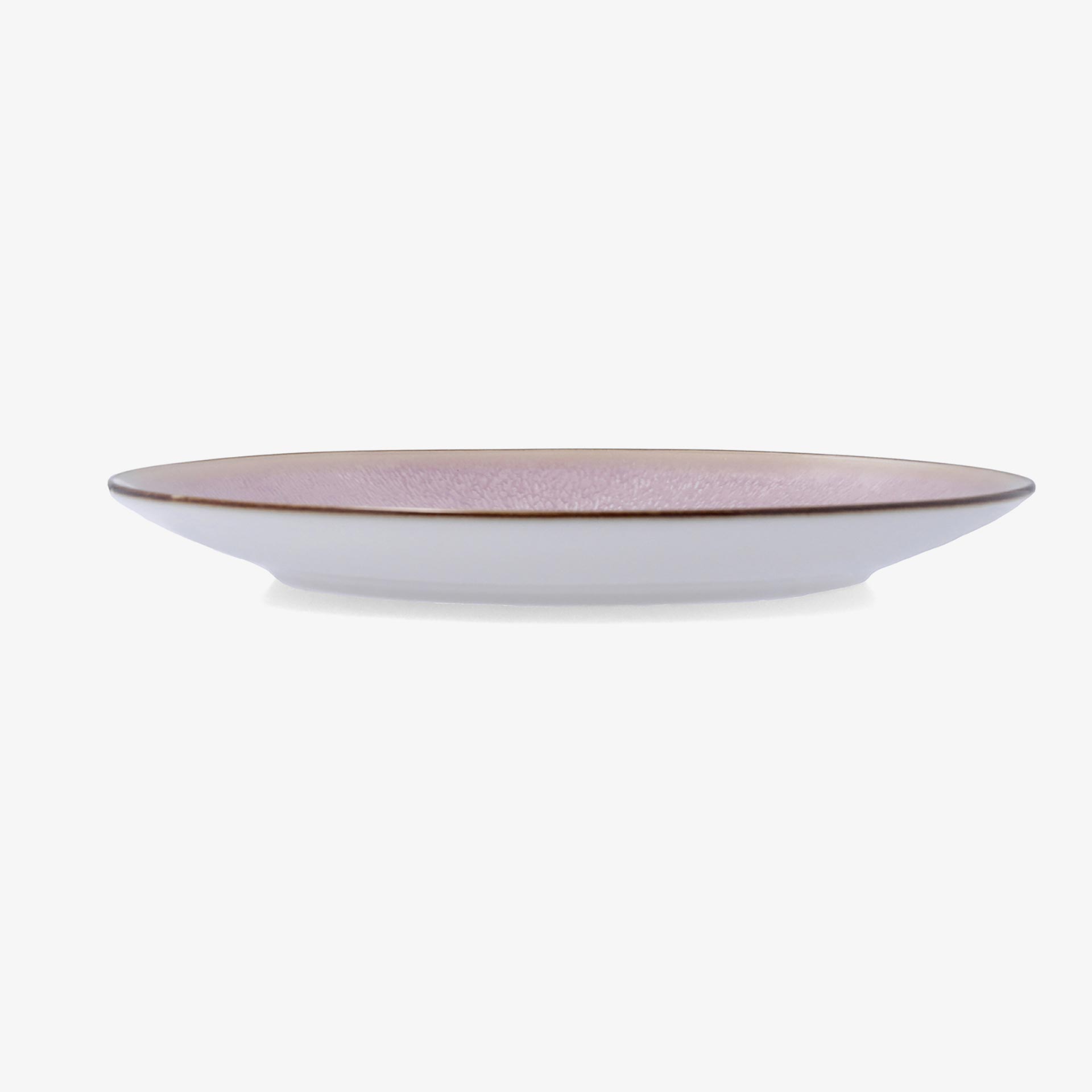 Plato llano de cer&aacute;mica rosa Blush &Oslash;27cm