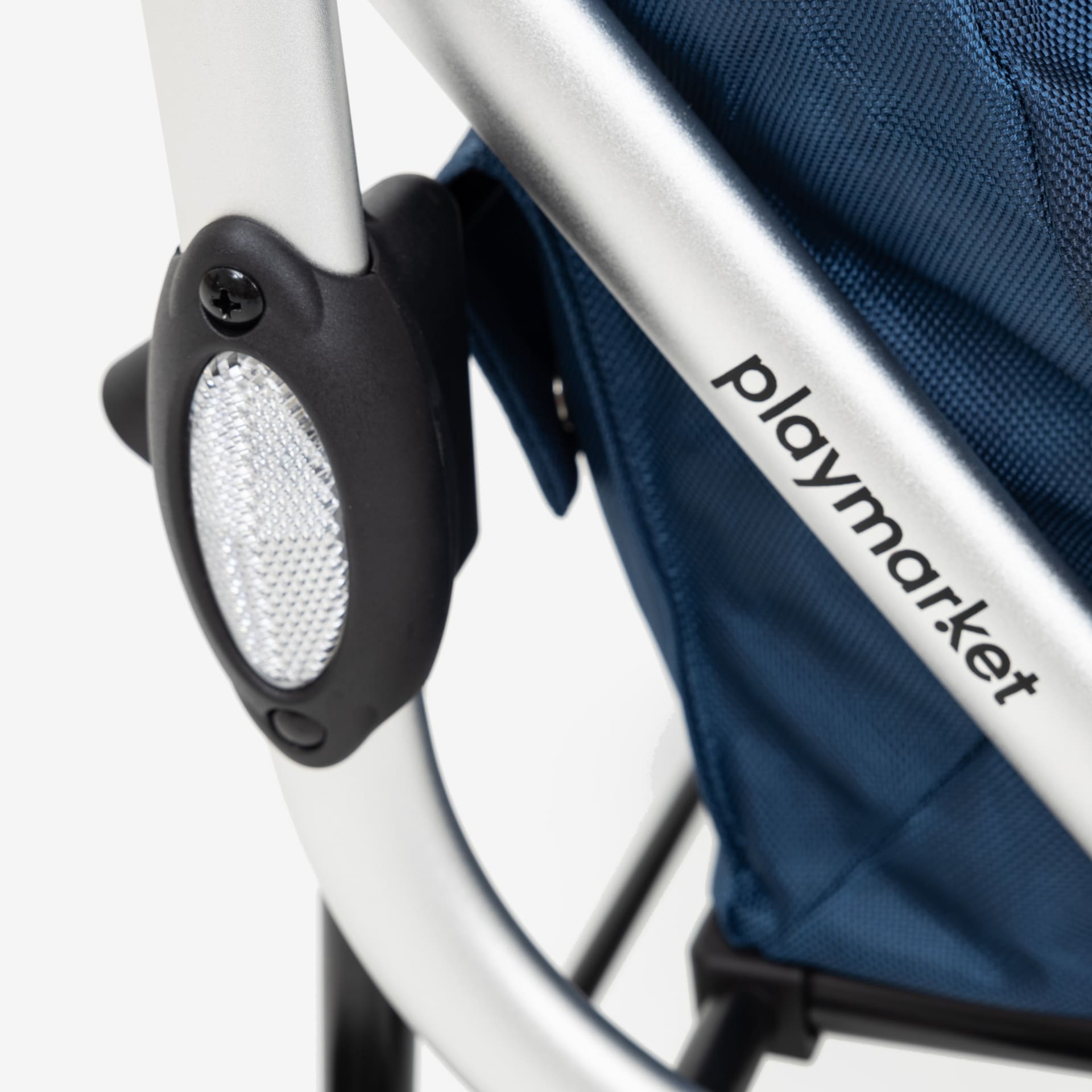 Carro para la compra de 4 ruedas azul Go Up