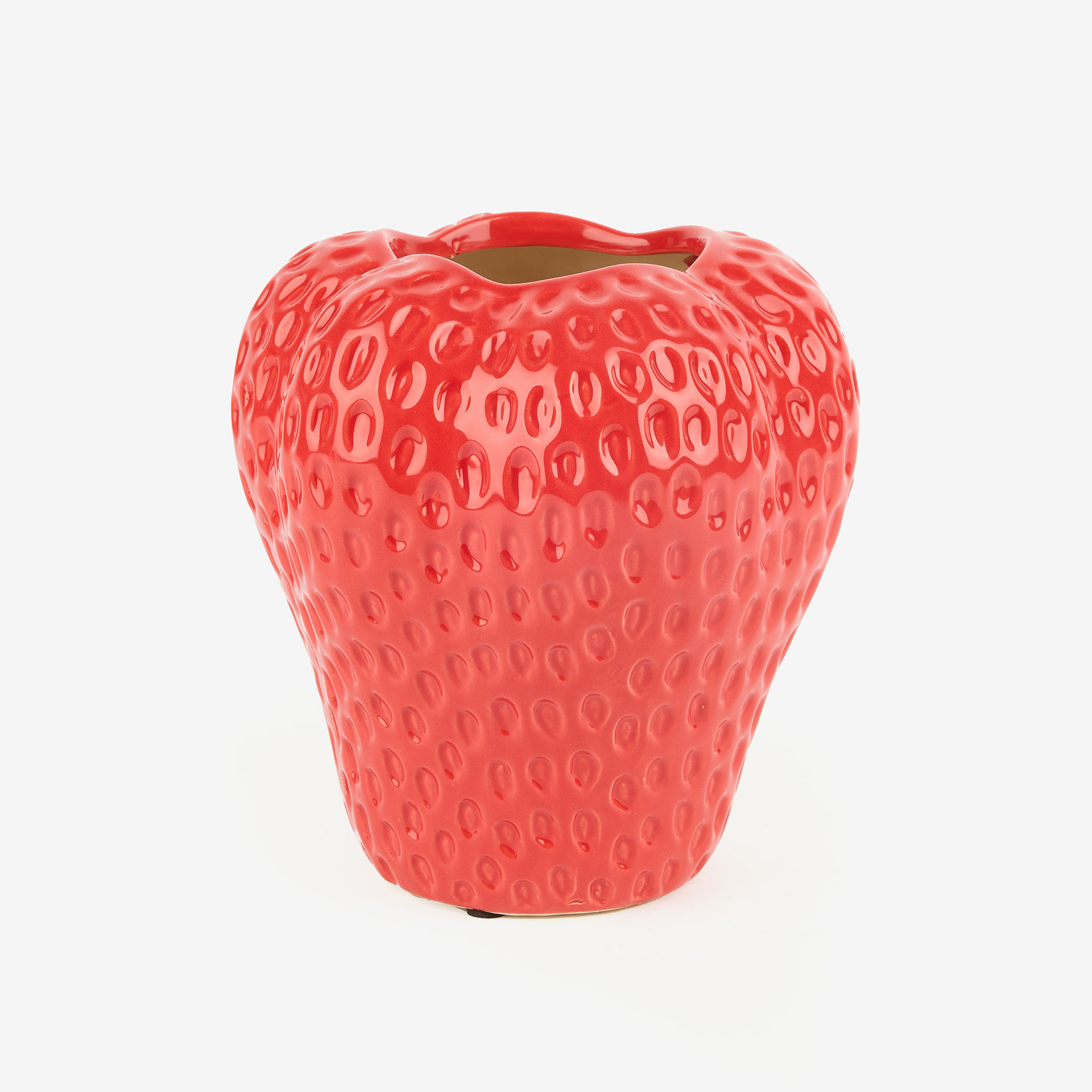 Jarrón de cerámica rojo Berry 17x16x16cm