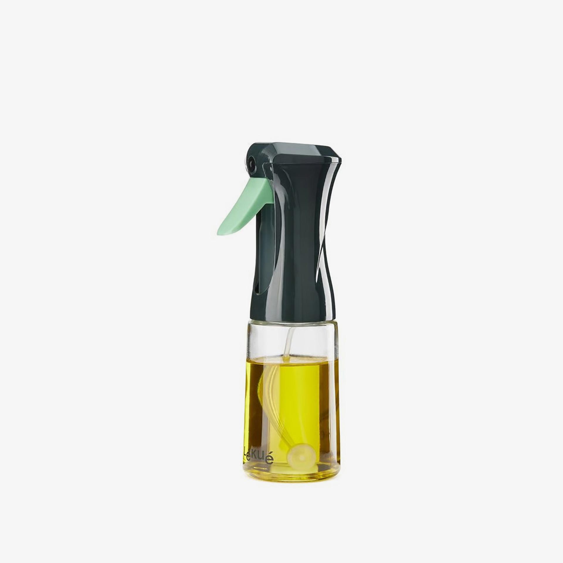 Pulverizador de aceite gris de vidrio Essential 8x6x20cm - L&eacute;ku&eacute;