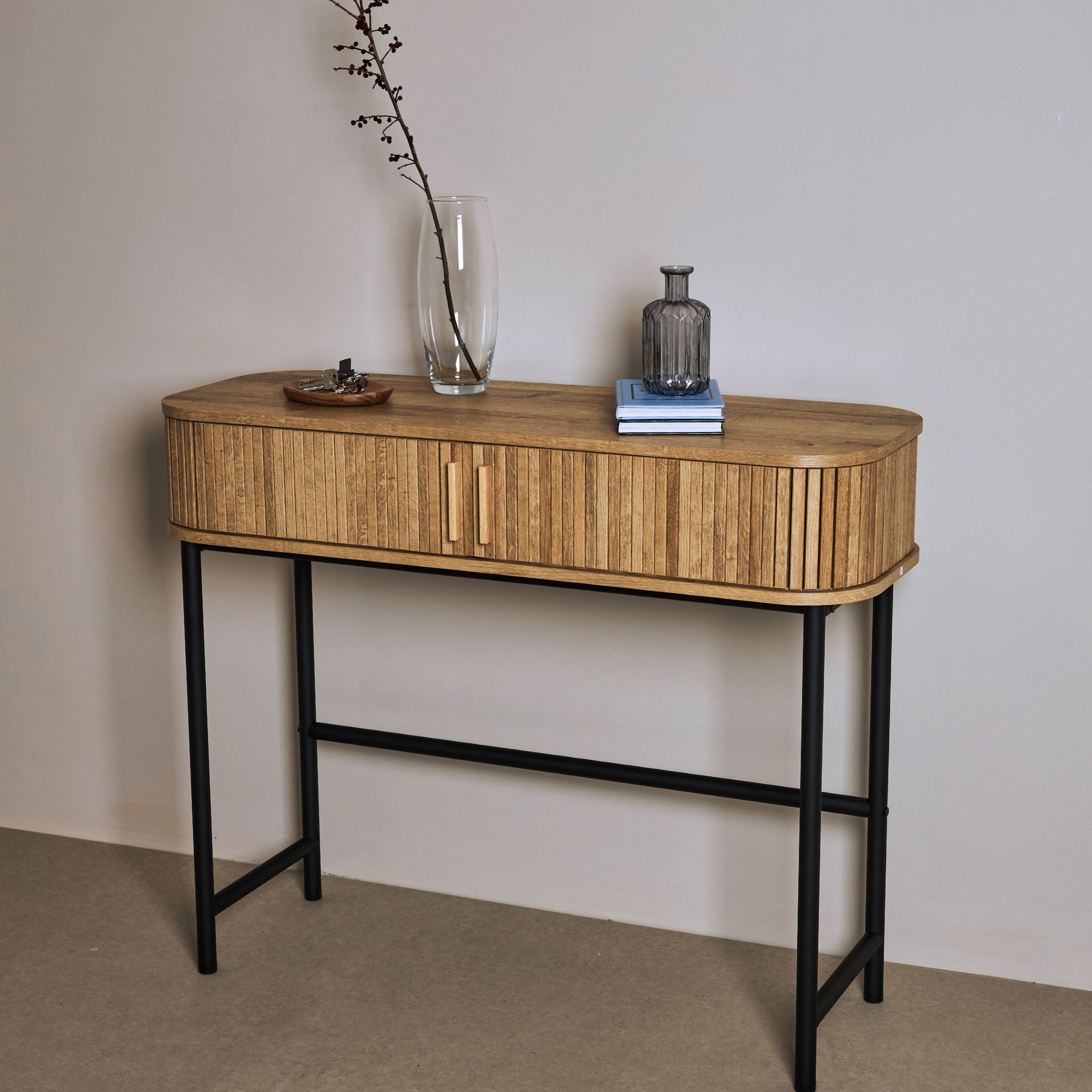 Consola de madera MDF Valote 100x35x80cm