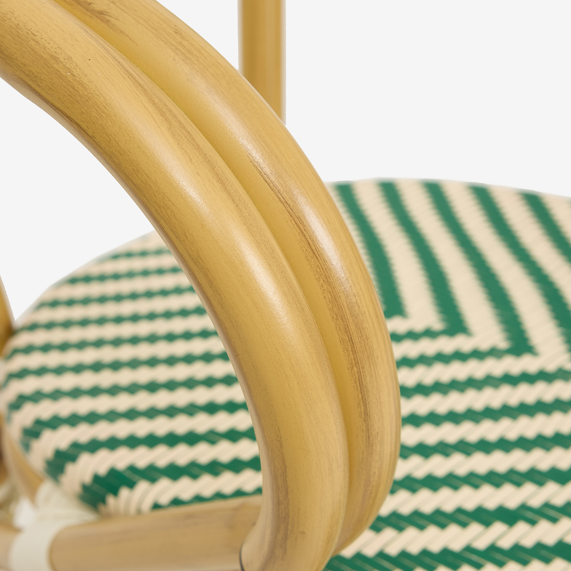 Silla de jardín bistro de textilene verde Sena 58x61x82cm