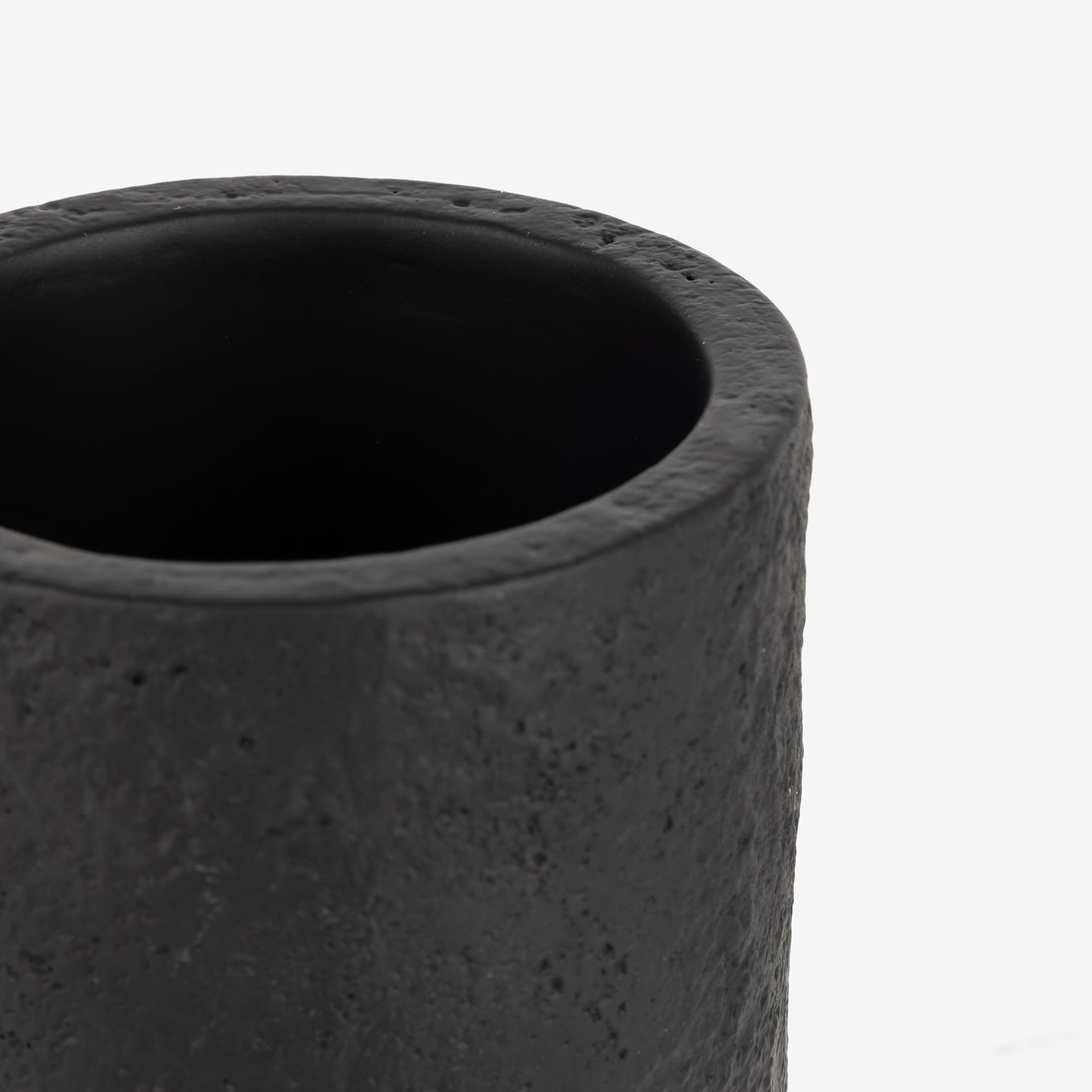 Vaso portacepillos de resina negro Fito 11c