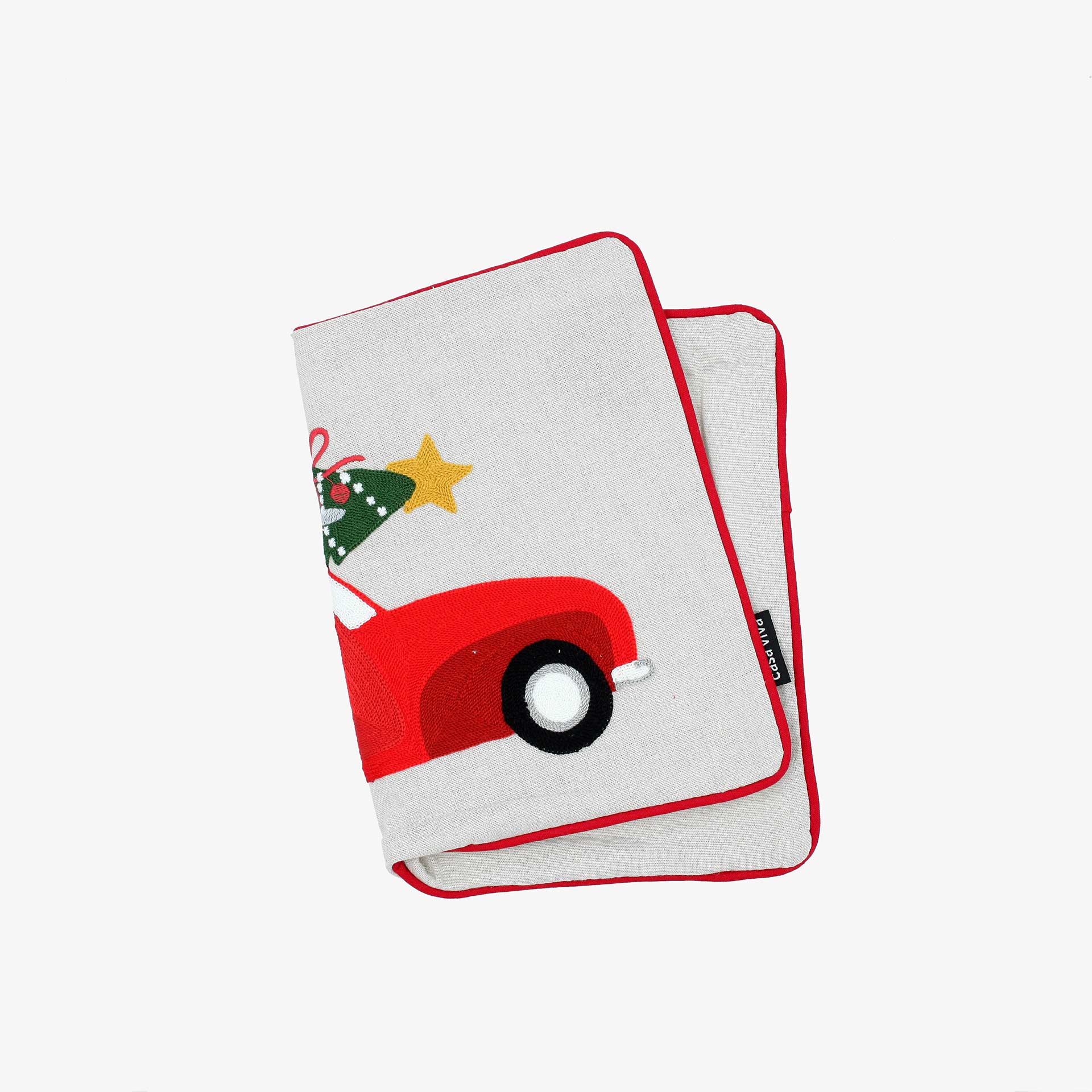 Funda de coj&iacute;n coche con &aacute;rbol 45x45cm
