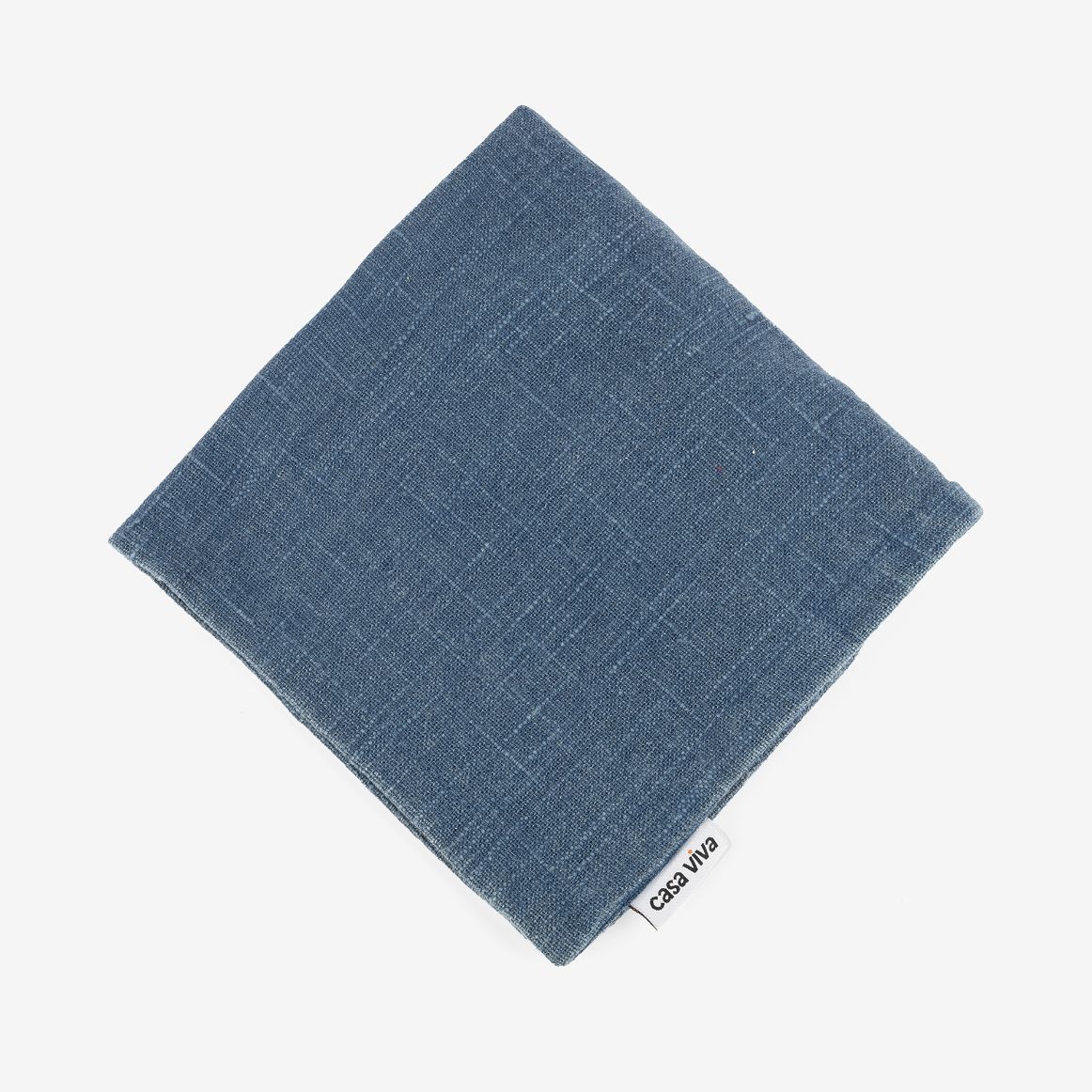 Funda de cojín de algodón azul Frida 45x45cm