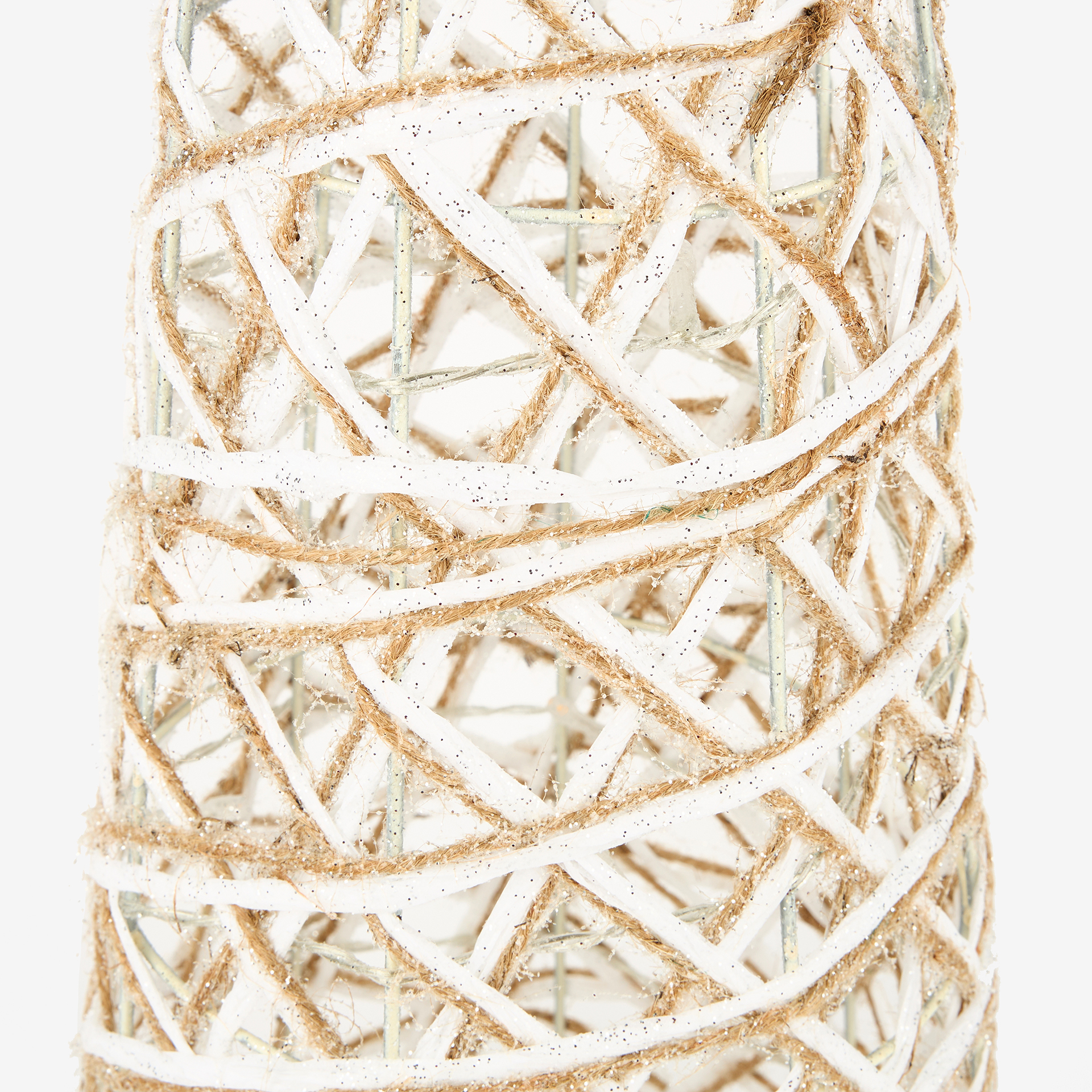 &Aacute;rbol decorativo con luz LED gris 80cm