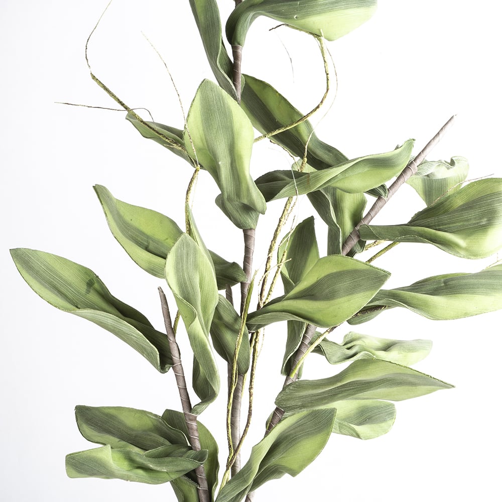 Flor artificial hojas verdes 128cm