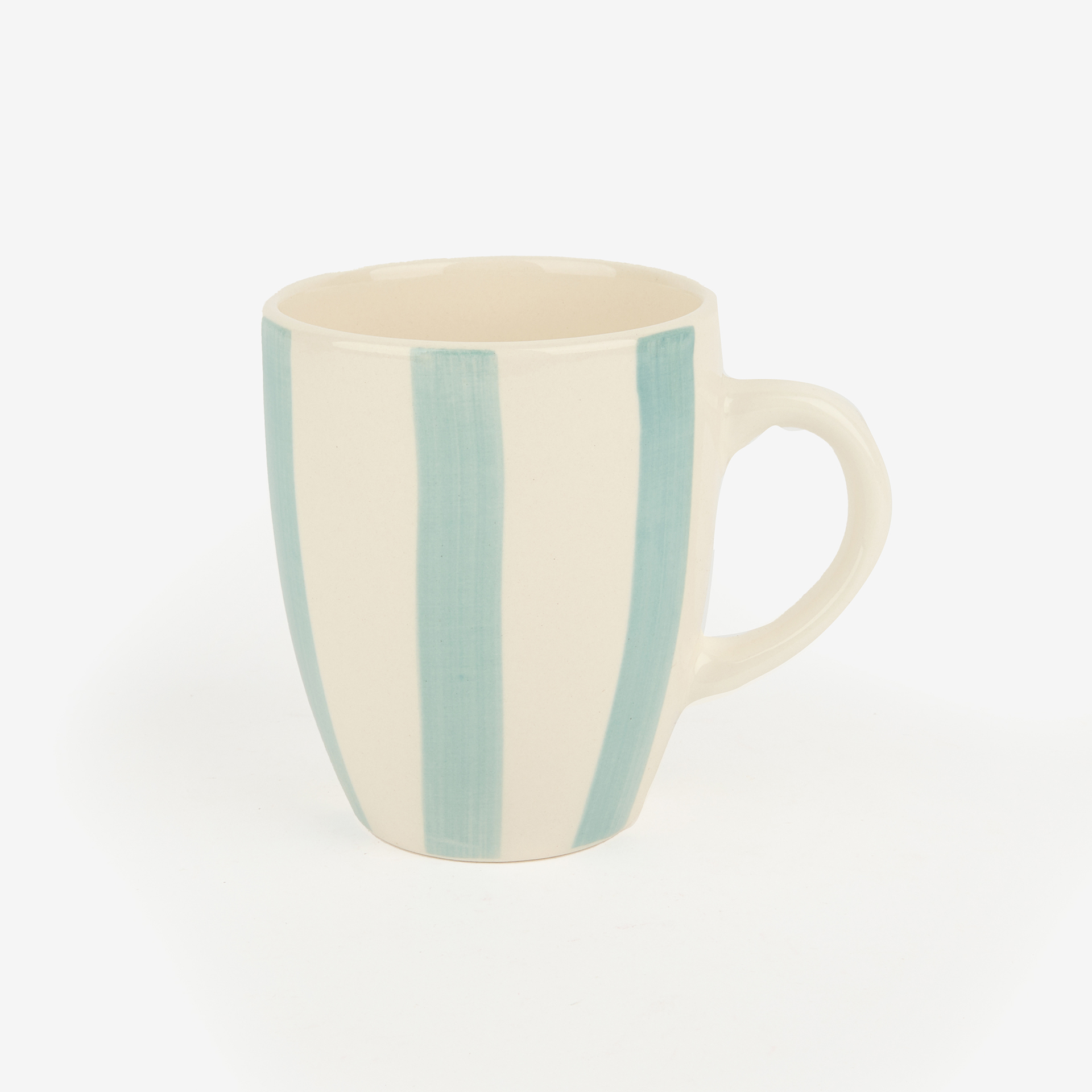 Mug de gres rayas de colores 34cl