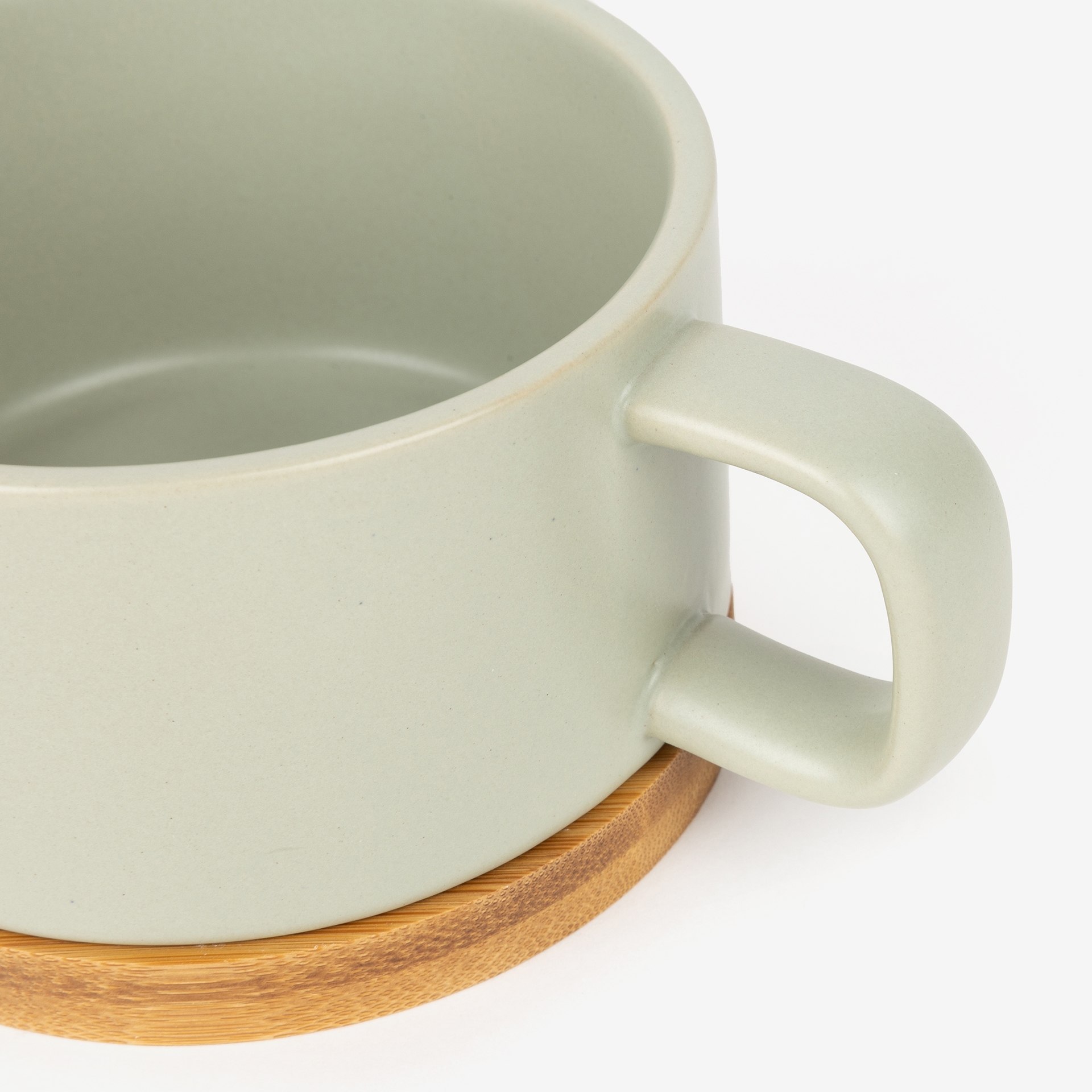 Tetera/cafetera de porcelana mint Natural 13,5x10x15cm 40+25cl