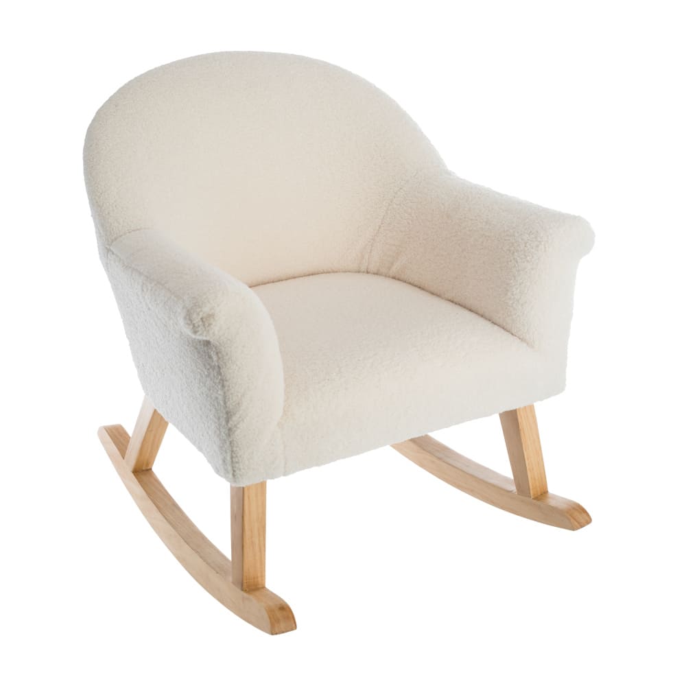 Butaca mecedora infantil color beige 51x55,5x57 cm