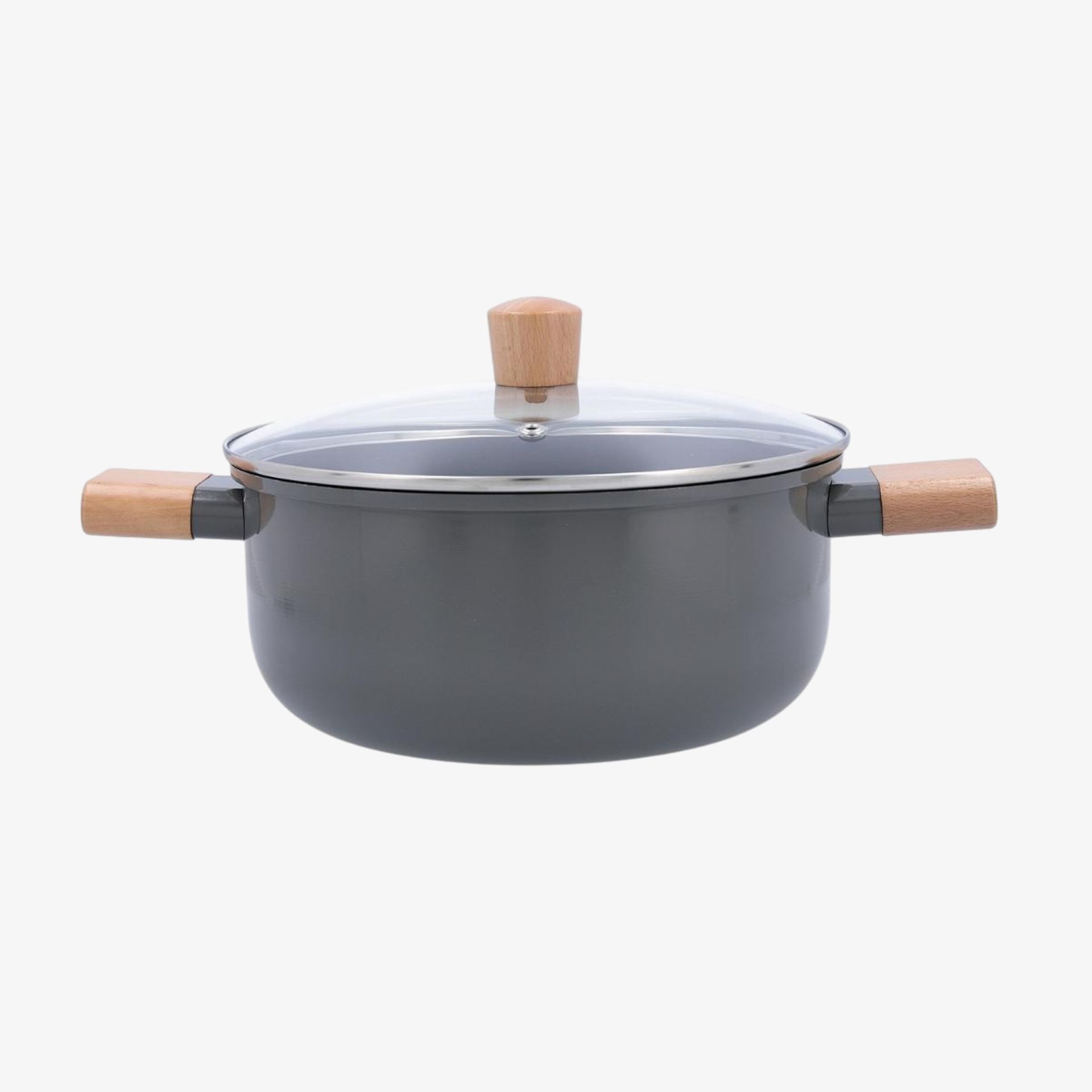 Set de sartén y cacerola de aluminio antiadherente apta para inducción Elios Ø24cm