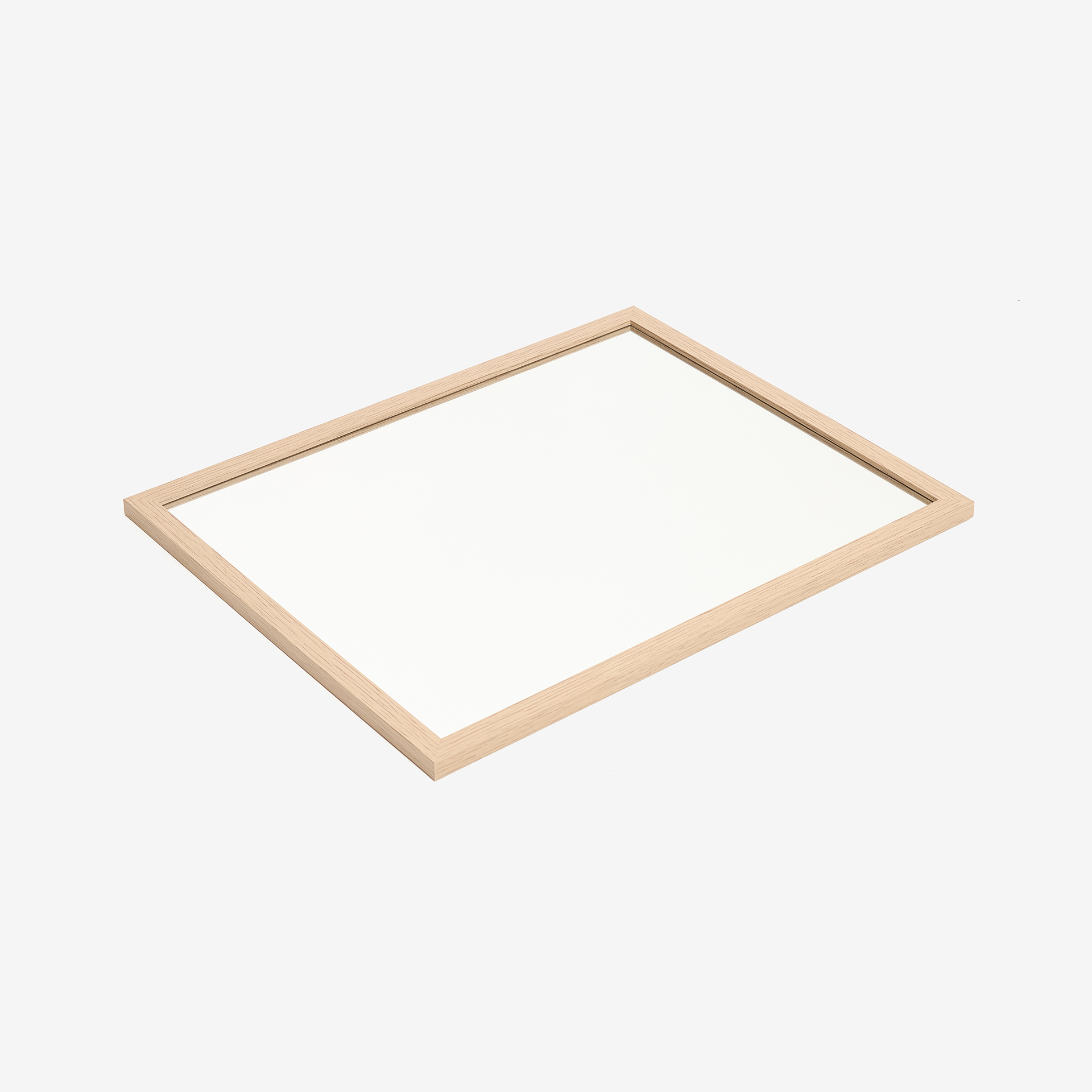 Set de 2 espejos de pared rectangulares de madera Belto 40x50cm