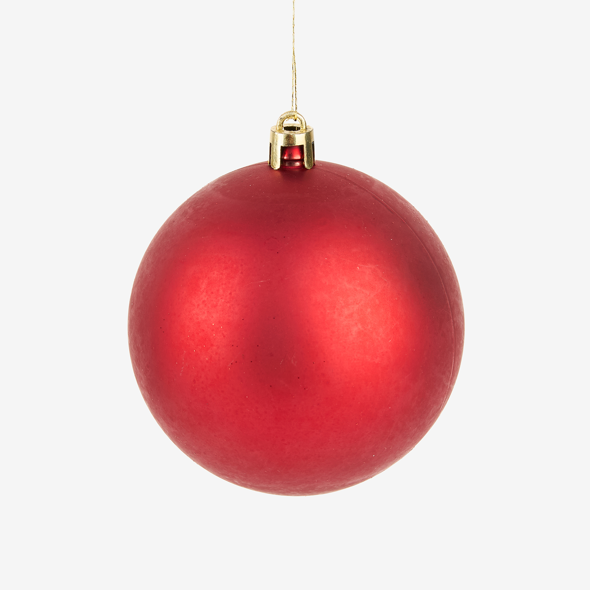 Set de 6 bolas decorativos rojas Ø8cm